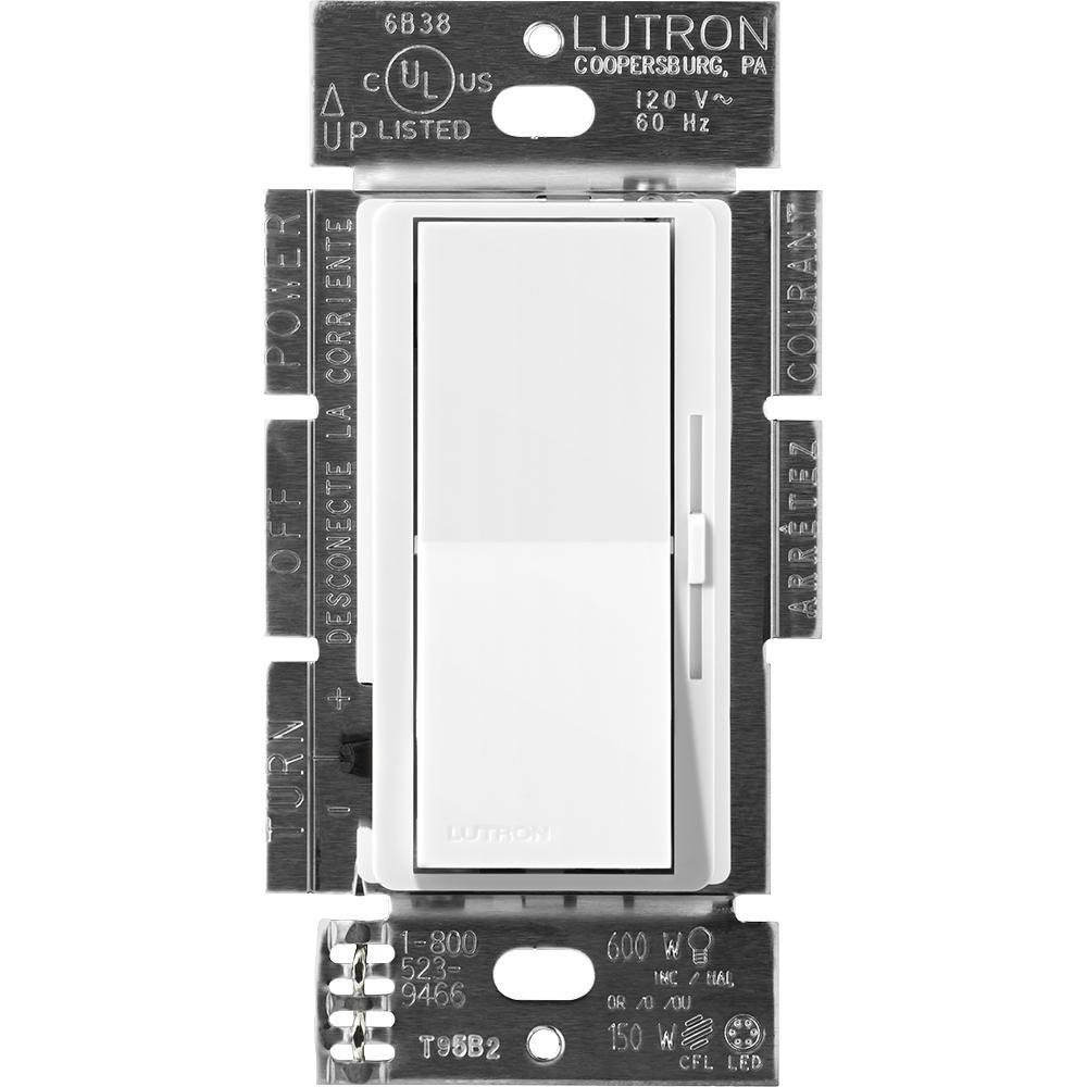 Lutron® DVSCF-103P-SW Combination Switches Decorative