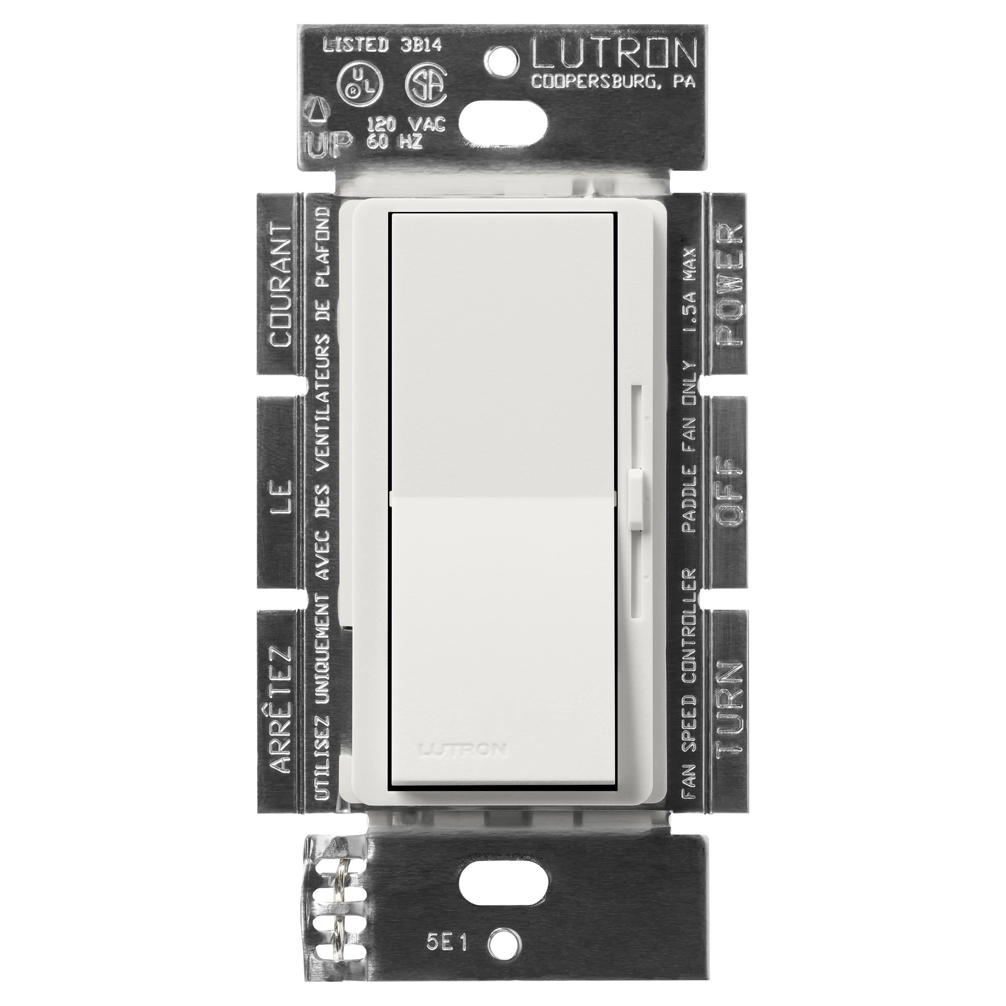 Lutron® DVSCFSQ-F-LG Fan Control Switches