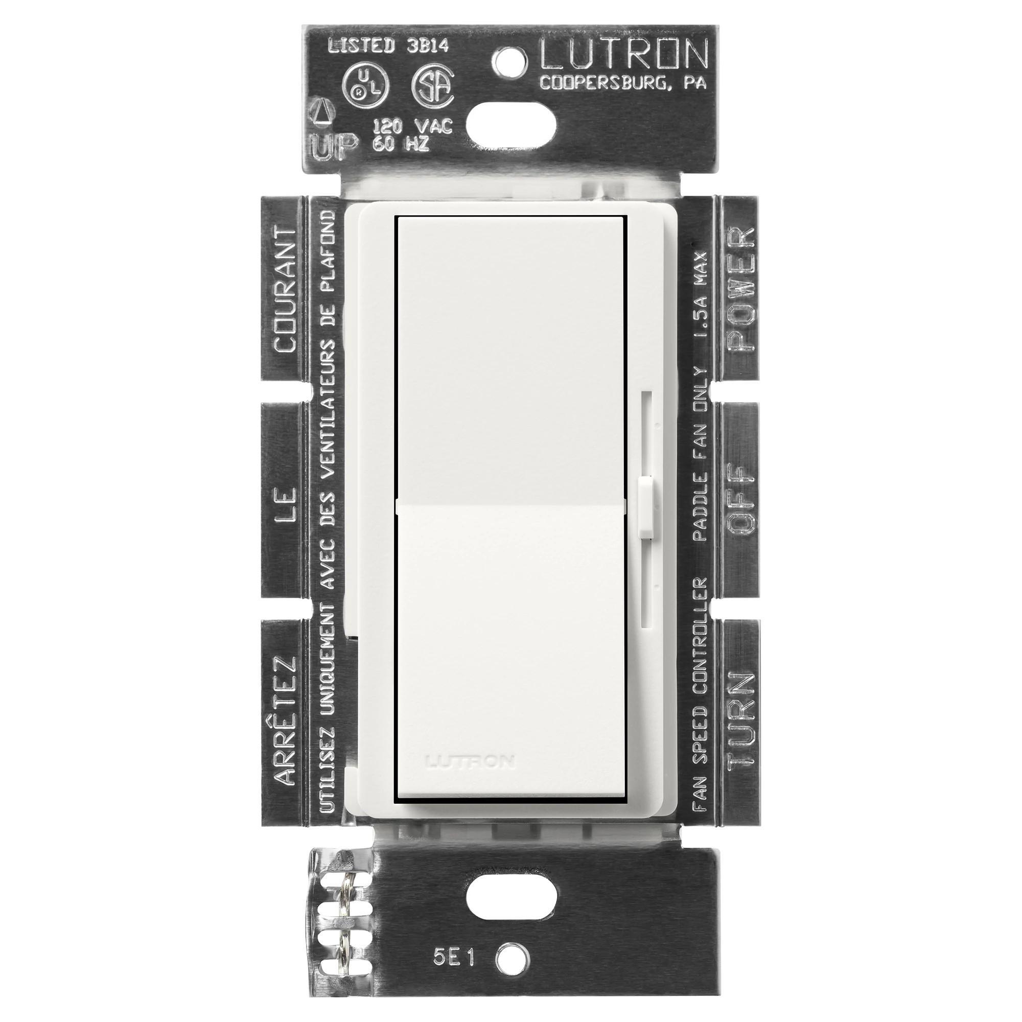 Lutron® DVSCFSQ-F-RW Fan Control Switches