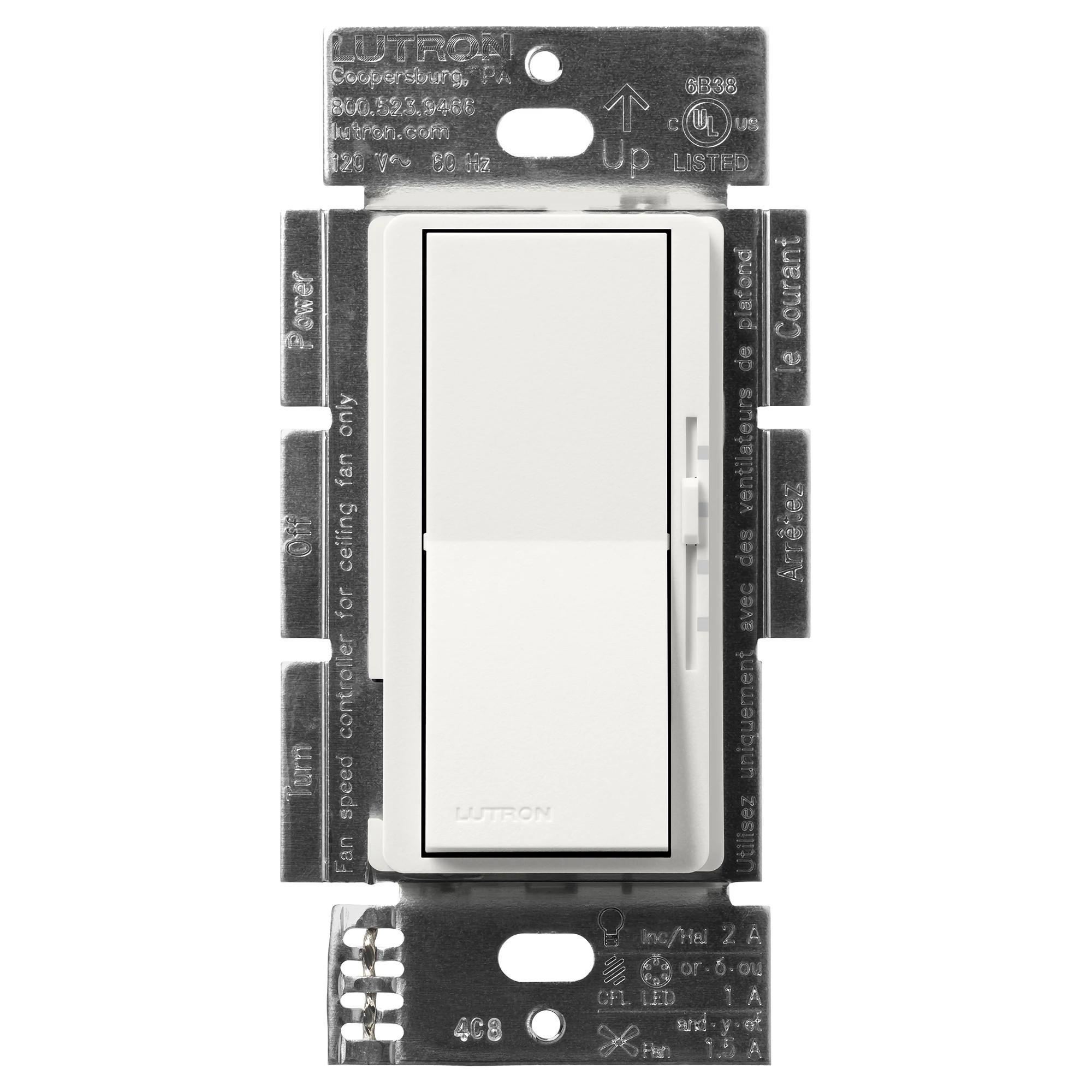 Lutron® DVSCFSQ-LF-RW Fan Control Switches