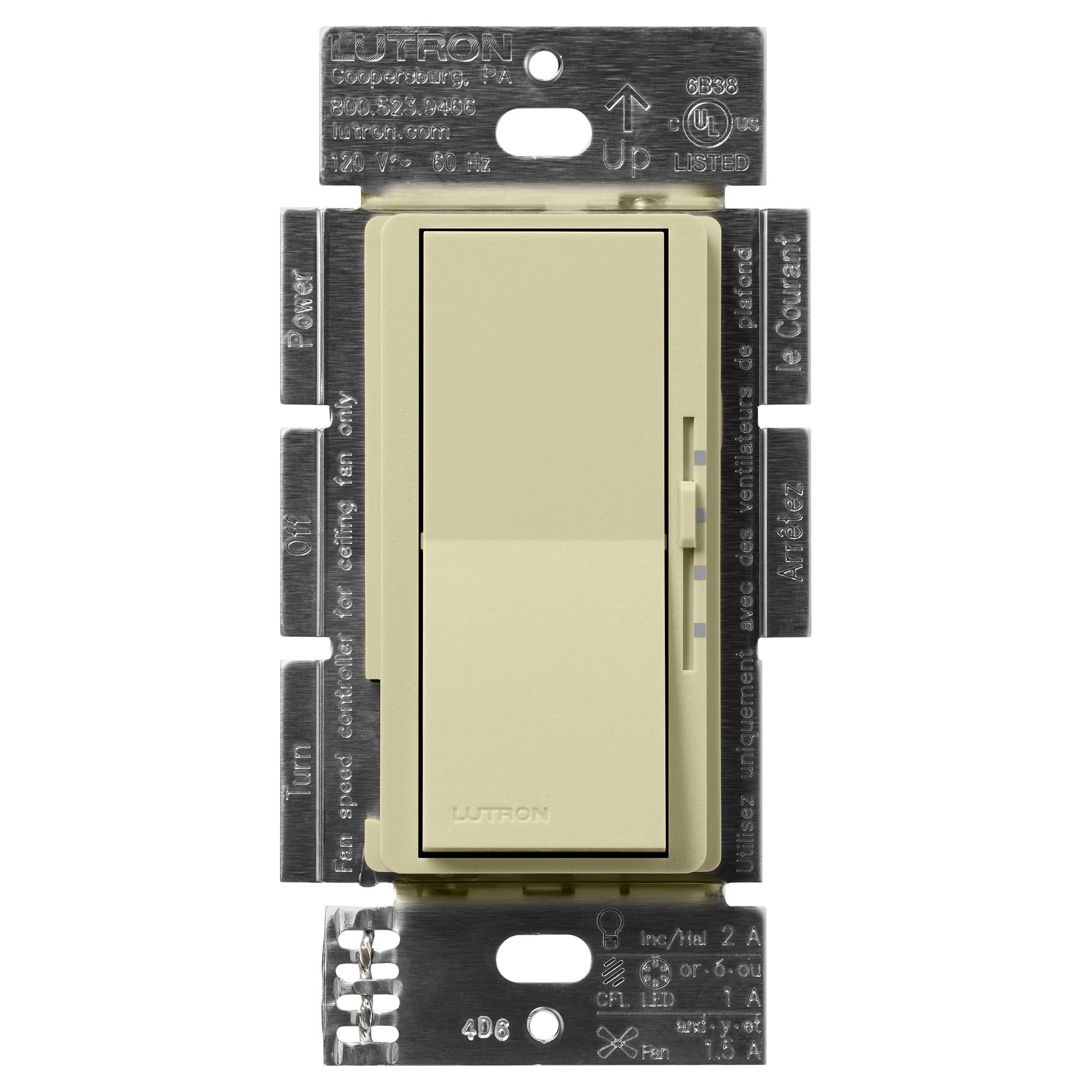 Lutron® DVSCFSQ-LF-SA Fan Control Switches