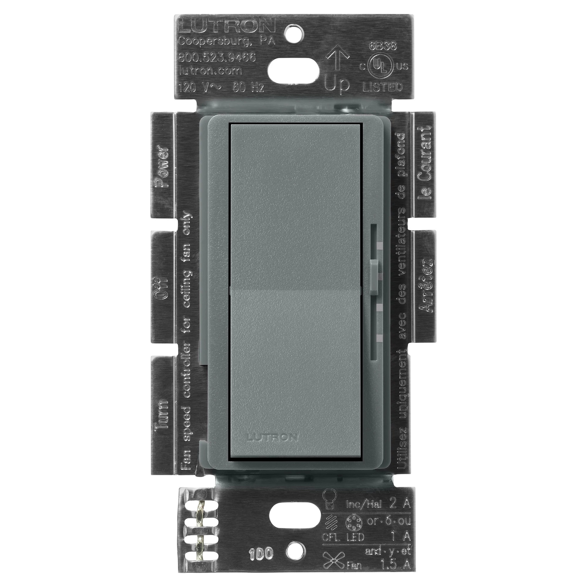 Lutron® DVSCFSQ-LF-SL Fan Control Switches