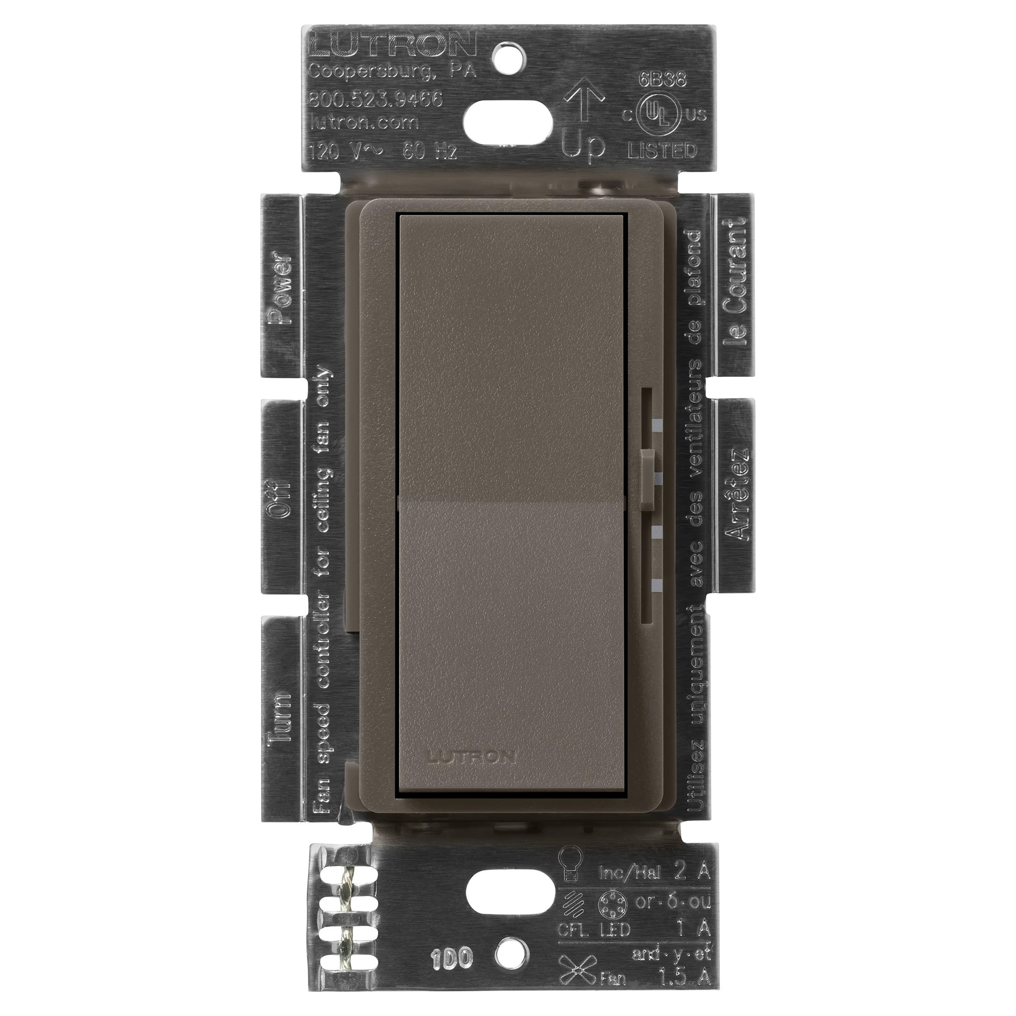 Lutron® DVSCFSQ-LF-TF Fan Control Switches