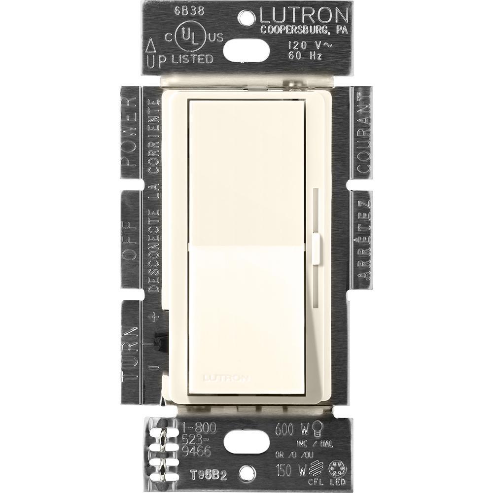 Lutron® DVSCRP-253P-BI Combination Switches Decorative