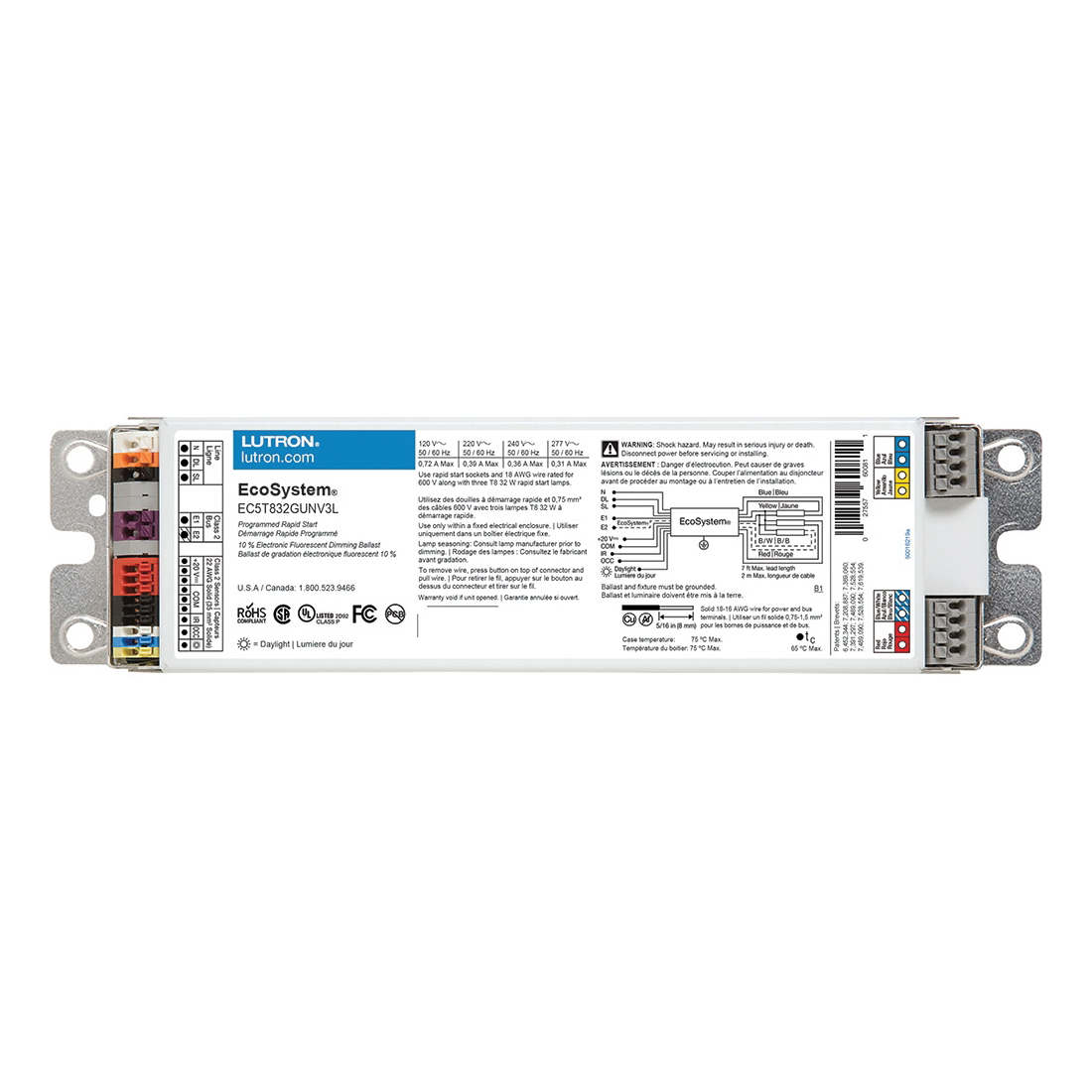 Lutron® EC5T832GUNV3L Dimming Fluorescent Ballasts