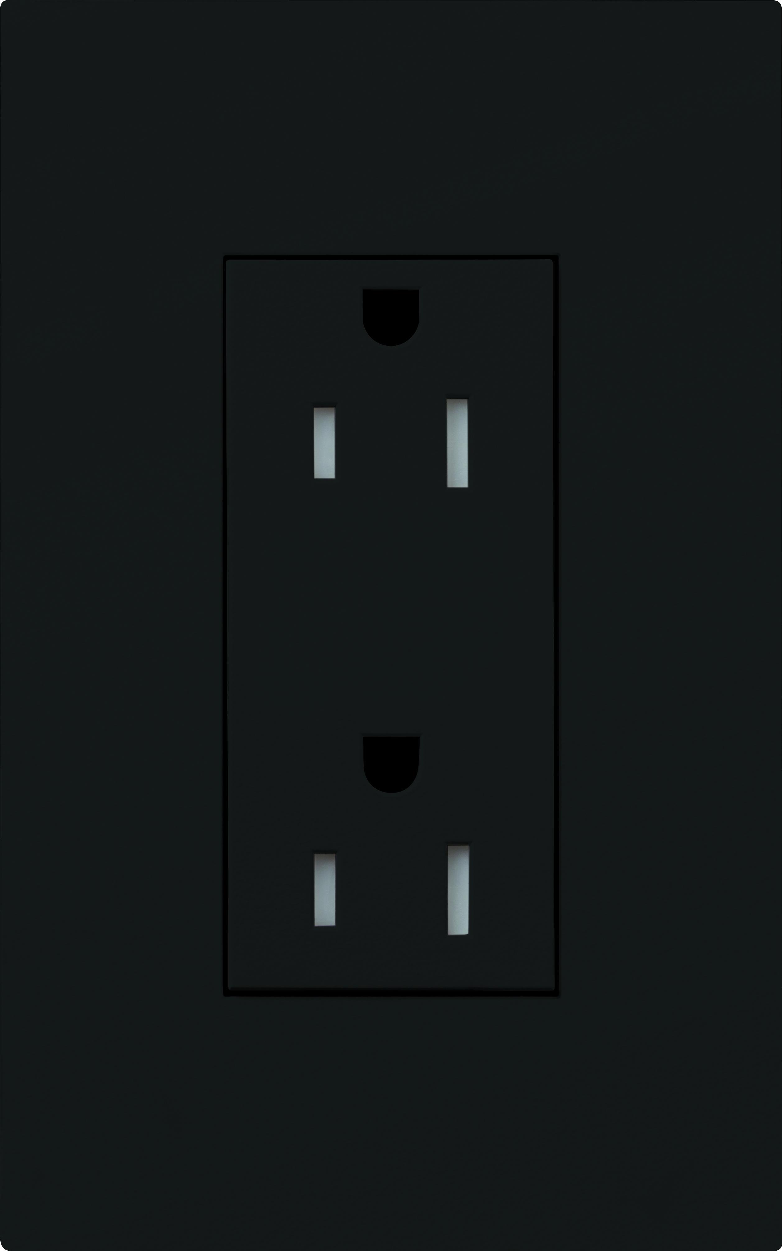Lutron® LTR-F15-TR-BL Straight Blade Receptacles