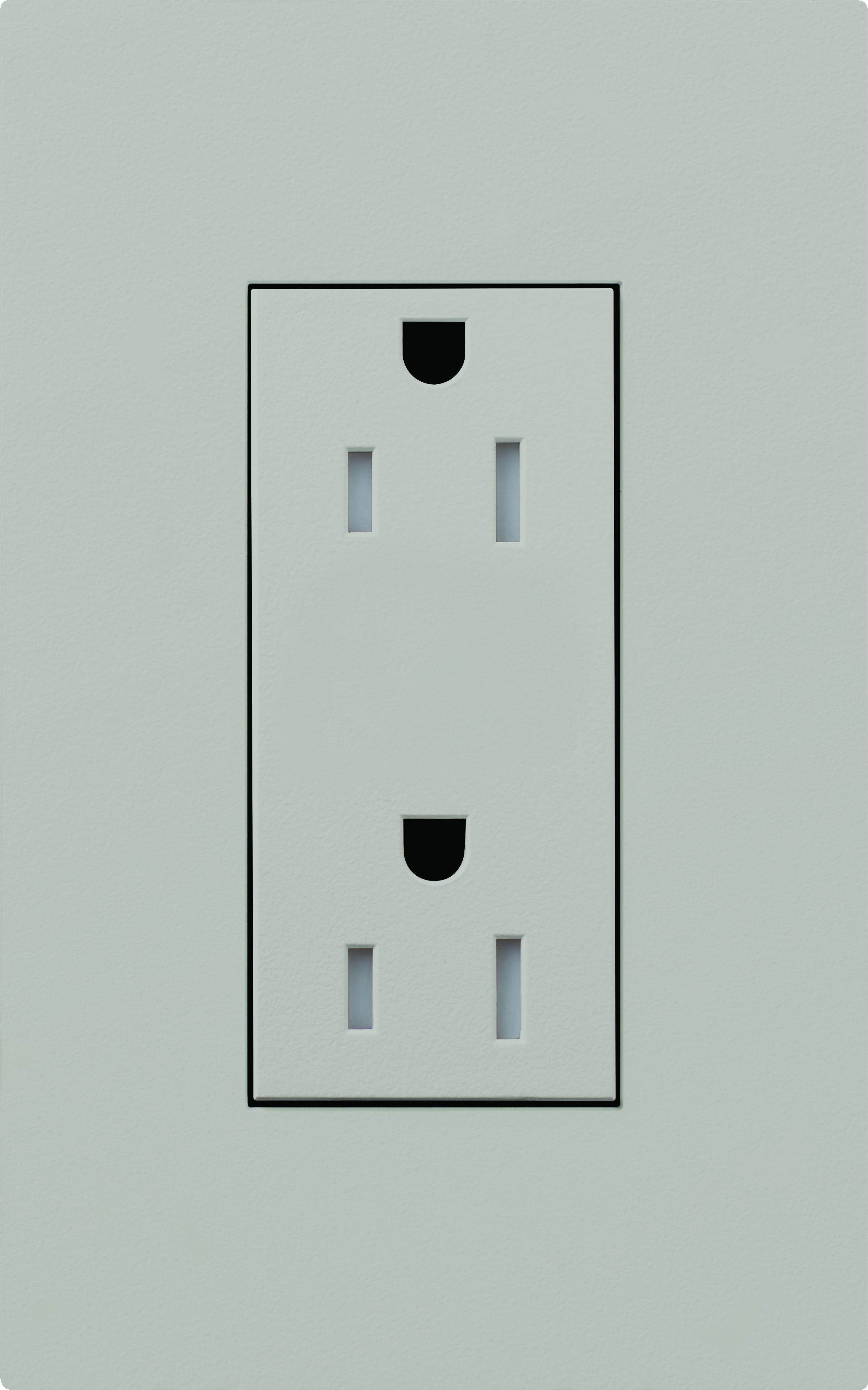 Lutron® LTR-F15-TR-GR Straight Blade Receptacles