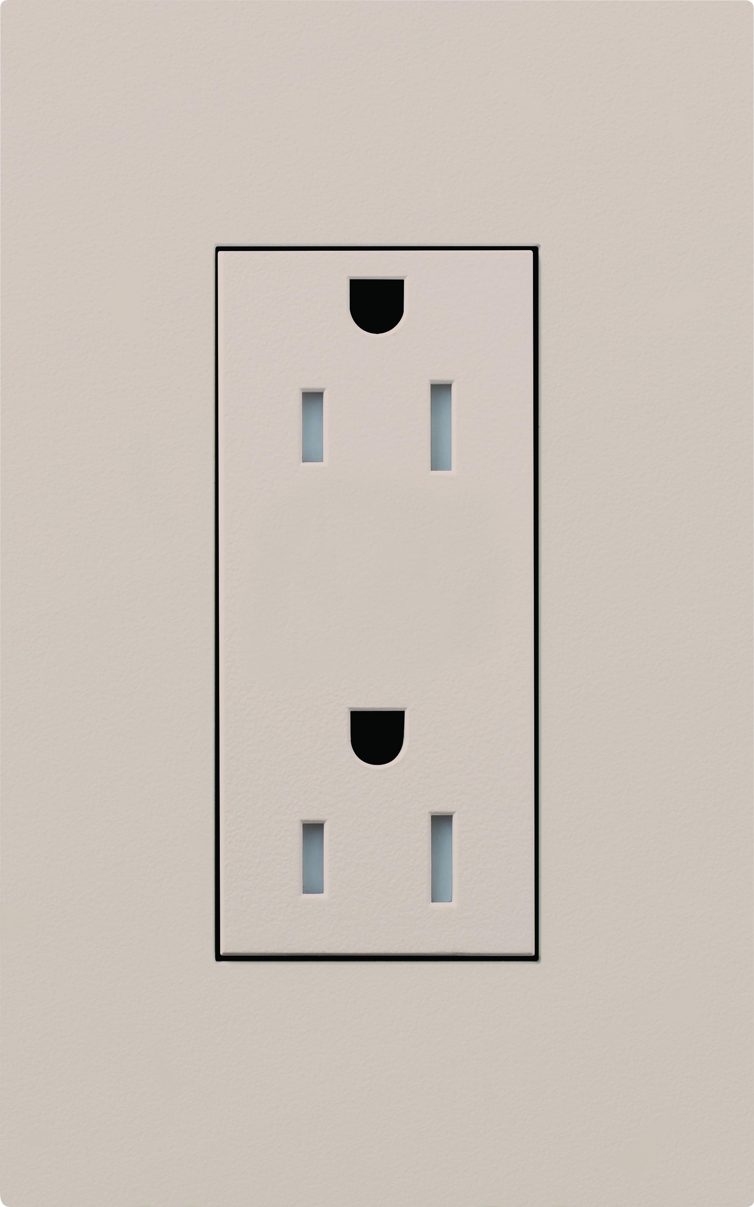 Lutron® LTR-F15-TR-TP Straight Blade Receptacles