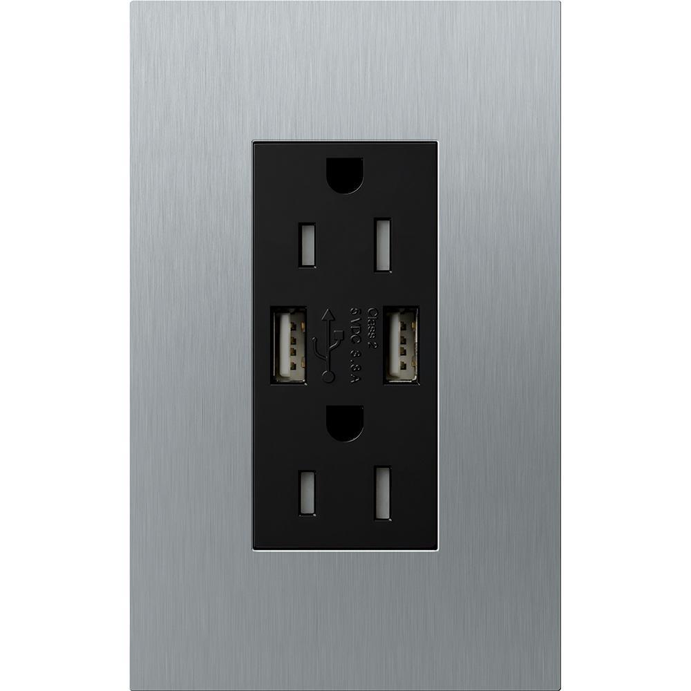 Lutron® LTR-F15-UBTR-SC Receptacles & USB Ports