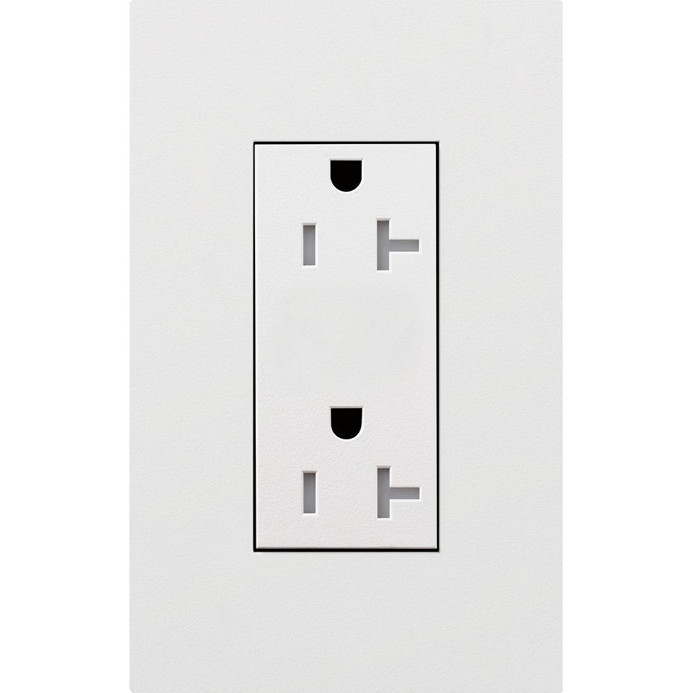 Lutron® LTR-F20-TR-WH Straight Blade Receptacles