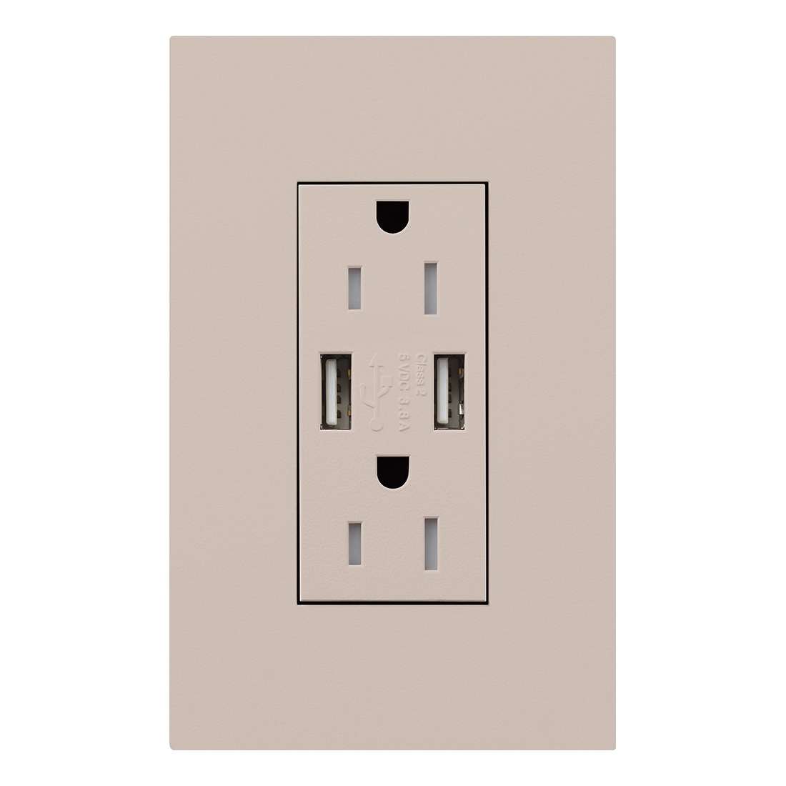Lutron® LTR-15-UBTR-TP Receptacles & USB Ports