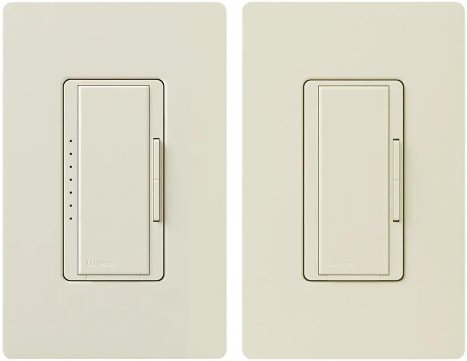 Lutron® MACL-153M-RHW-AL Combination Switches Decorative