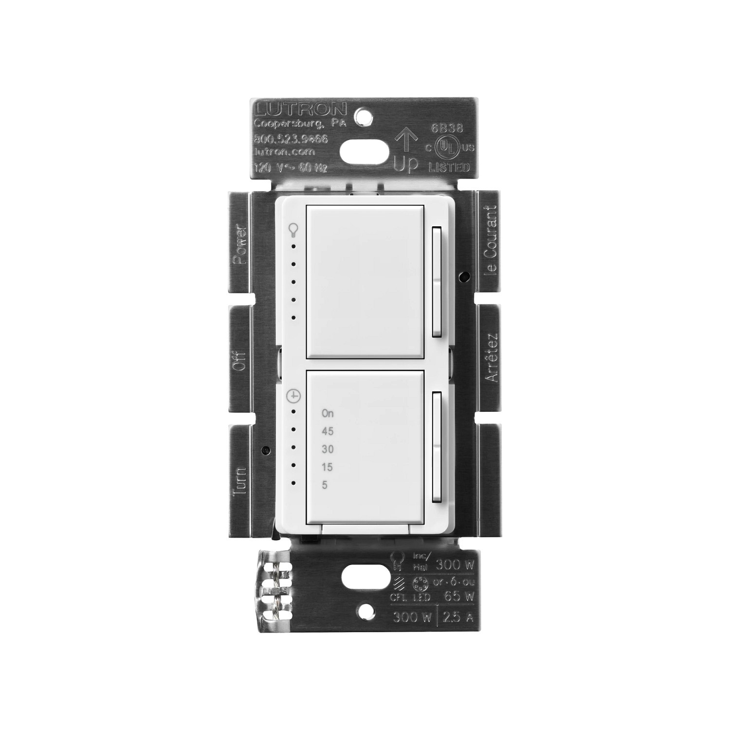 Lutron® MACL-L3T251B-WH Dimmer Switches