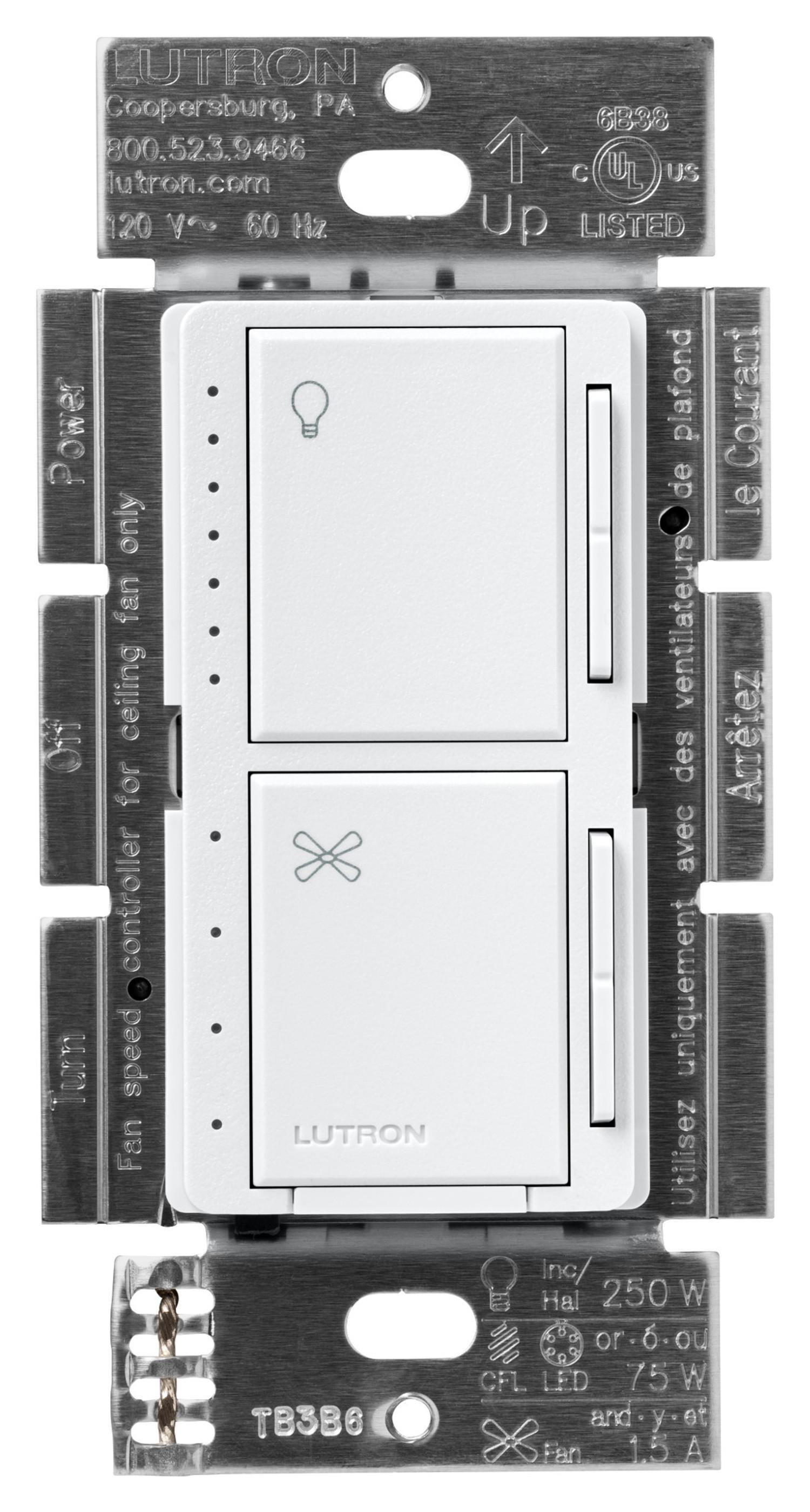 Lutron® MACL-LFQ-PD Fan Control Switches