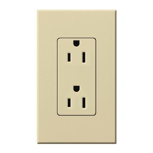 Lutron® NTR-15-IV Straight Blade Receptacles