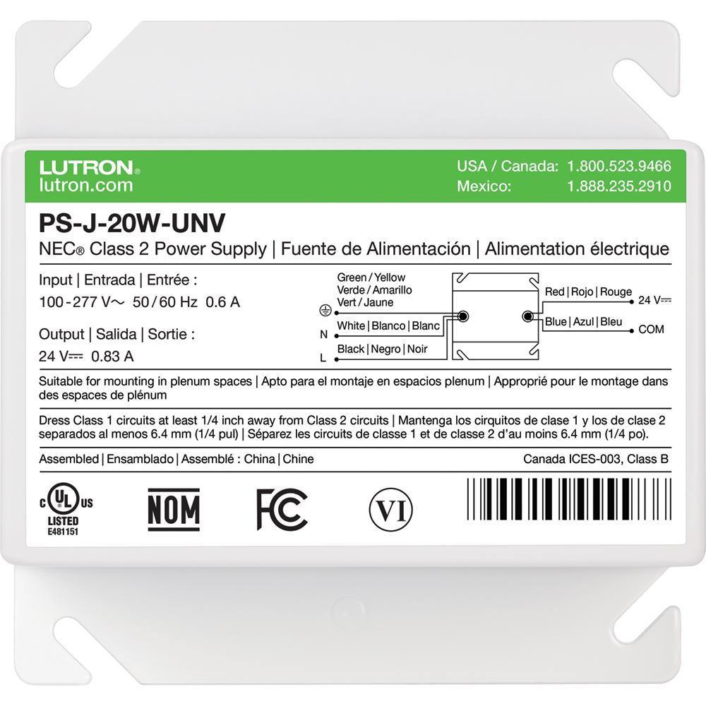 Lutron® PS-J-20W-UNV Battery Chargers
