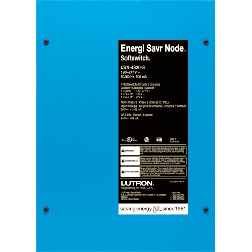 Lutron® QSN-4S20-S Lighting Control Systems