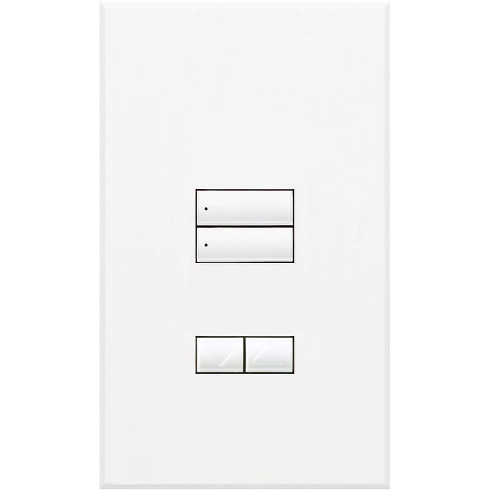 Lutron® QSWS2-2BRLN-WH Wall Switch Stations