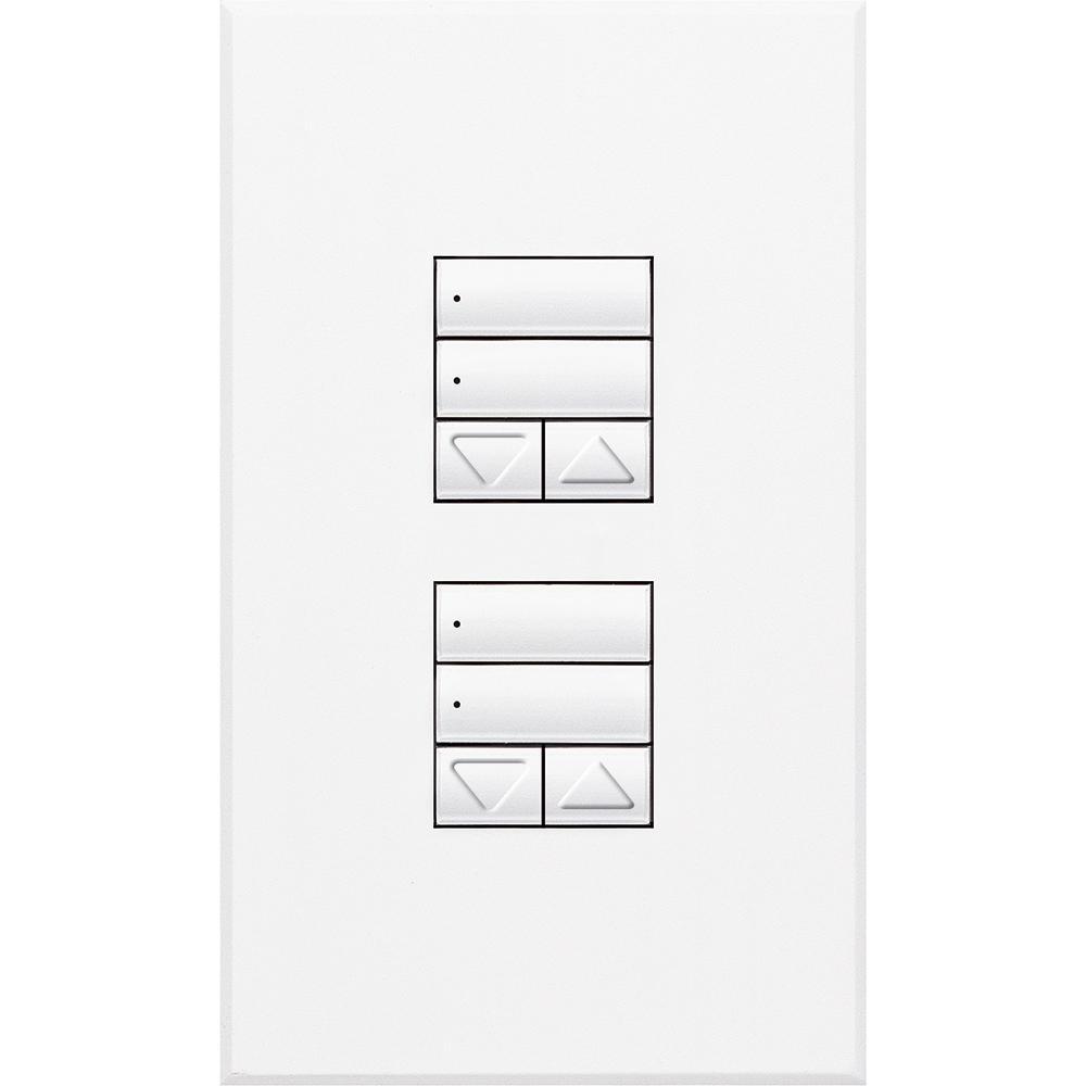 Lutron® QSWS2-2RLDN-WH Wall Switch Stations