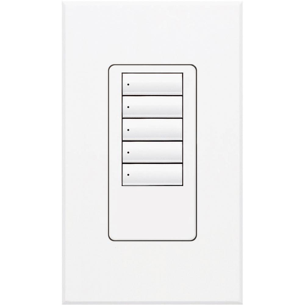 Lutron® QSWS2-5BI-WH Wall Switch Stations