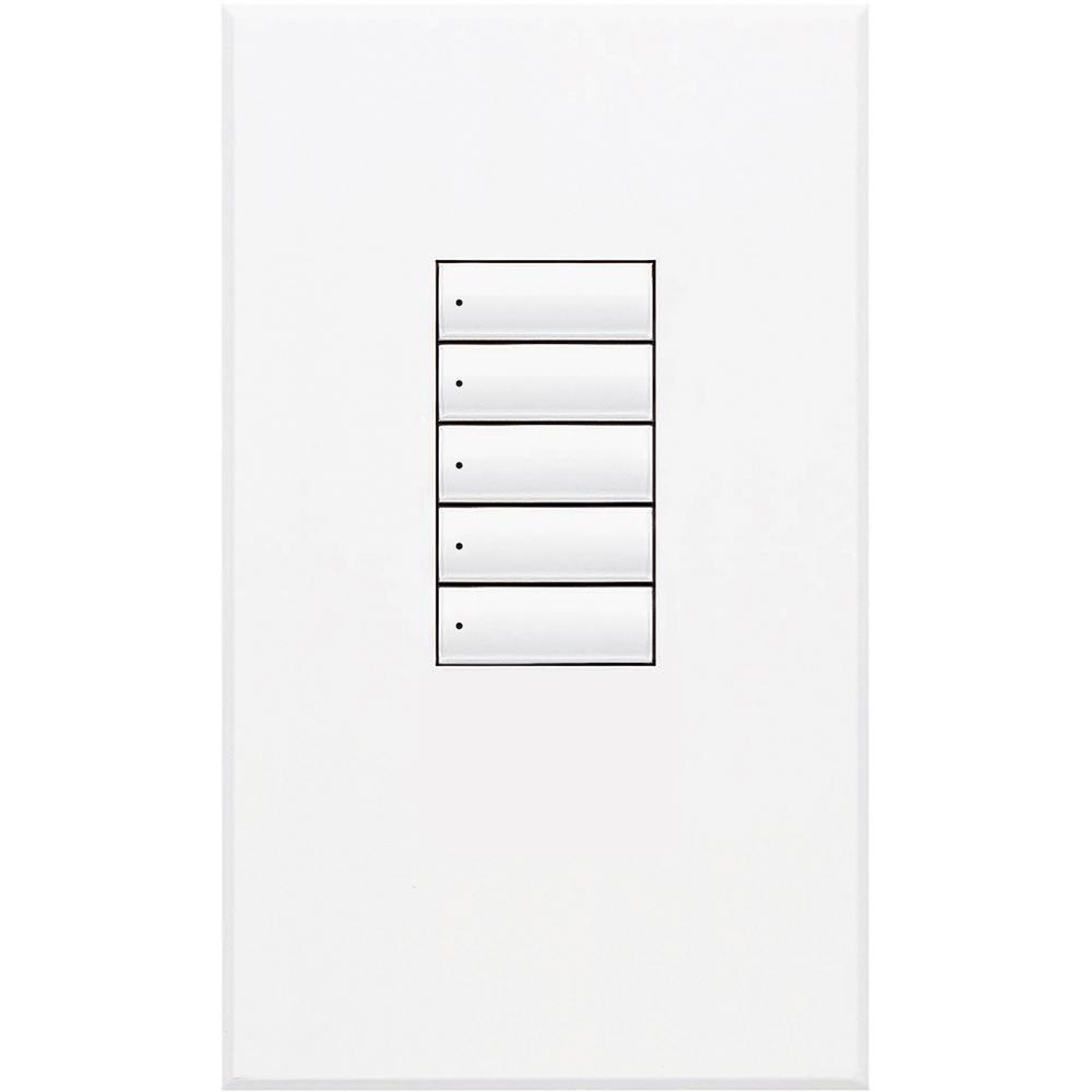 Lutron® QSWS2-5BN-WH Wall Switch Stations