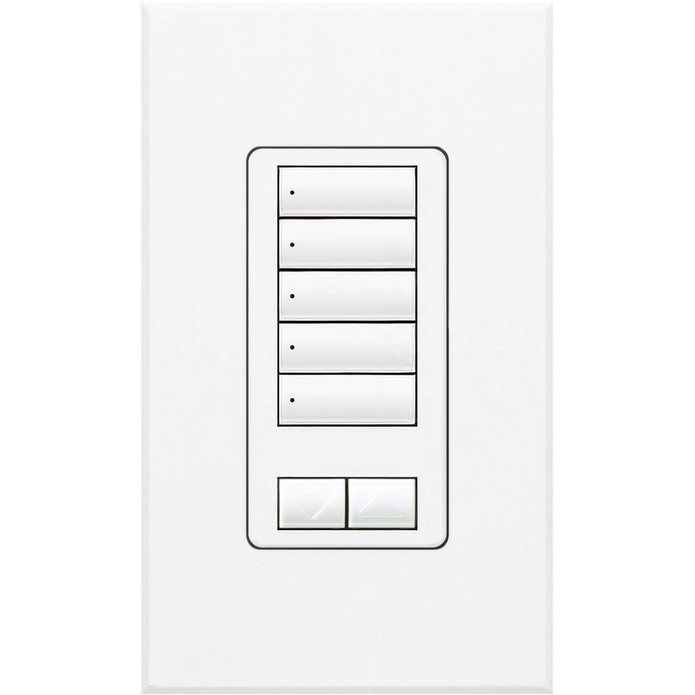 Lutron® QSWS2-5BRLI-WH Wall Switch Stations