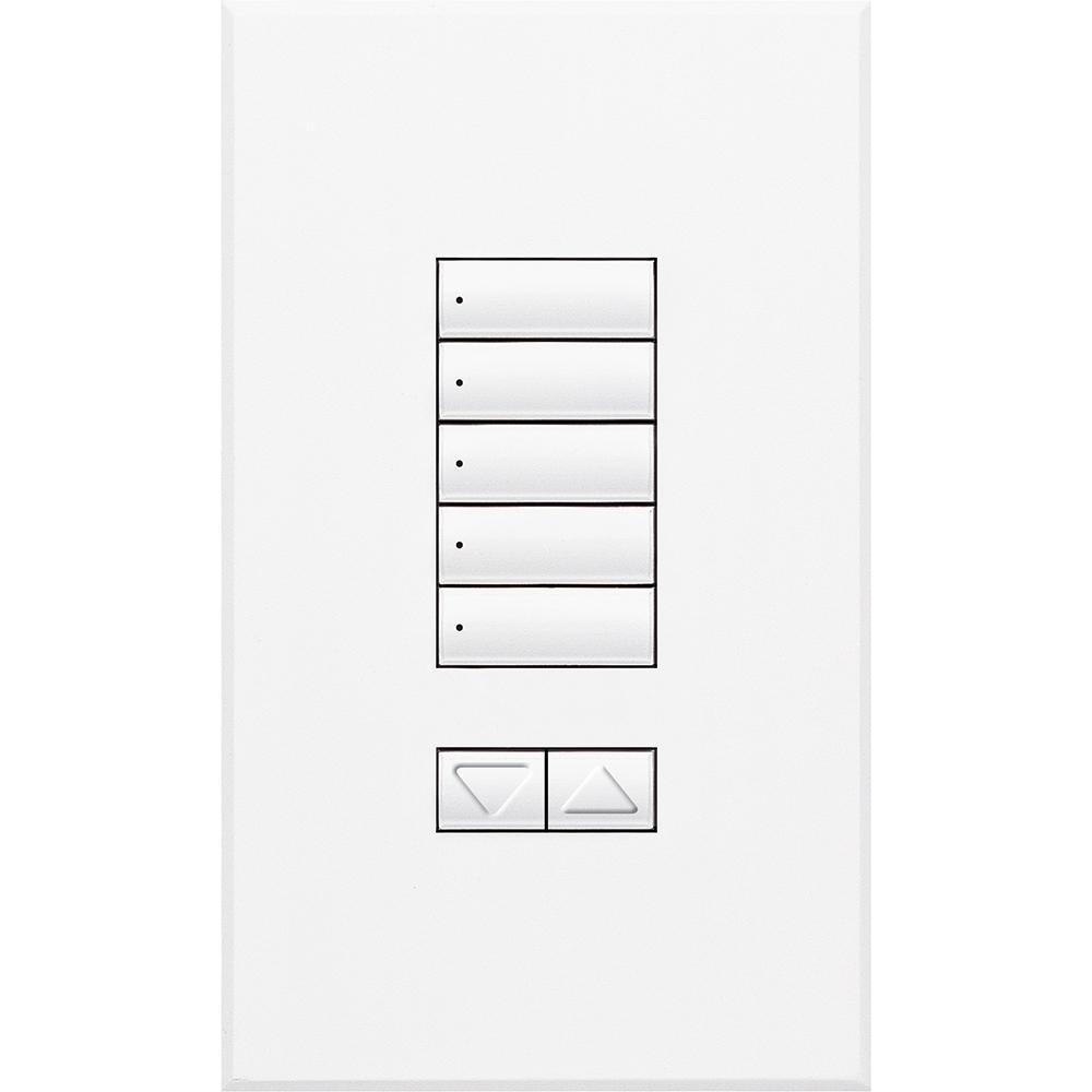 Lutron® QSWS2-5BRLN-WH Wall Switch Stations