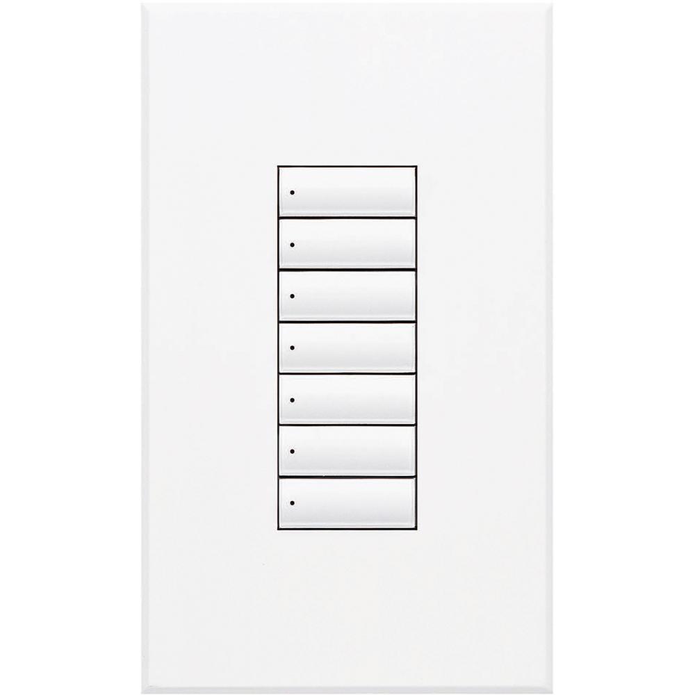 Lutron® QSWS2-7BN-WH Wall Switch Stations