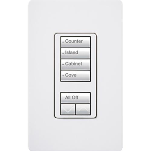 Lutron® RRD-W4S-WH Dimmer Remote & Accessory Switches