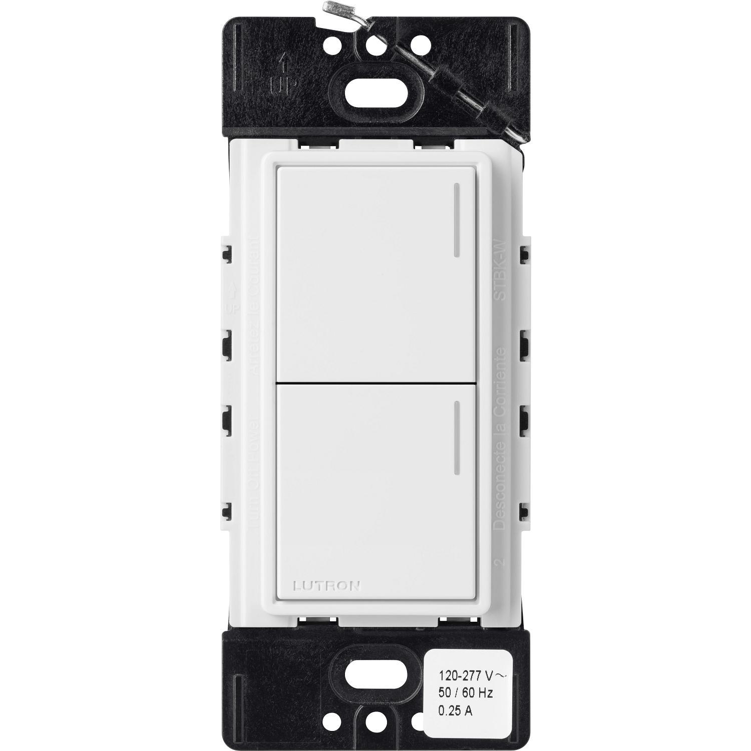 Lutron® RRST-HN2B-WH Wall Switch Stations
