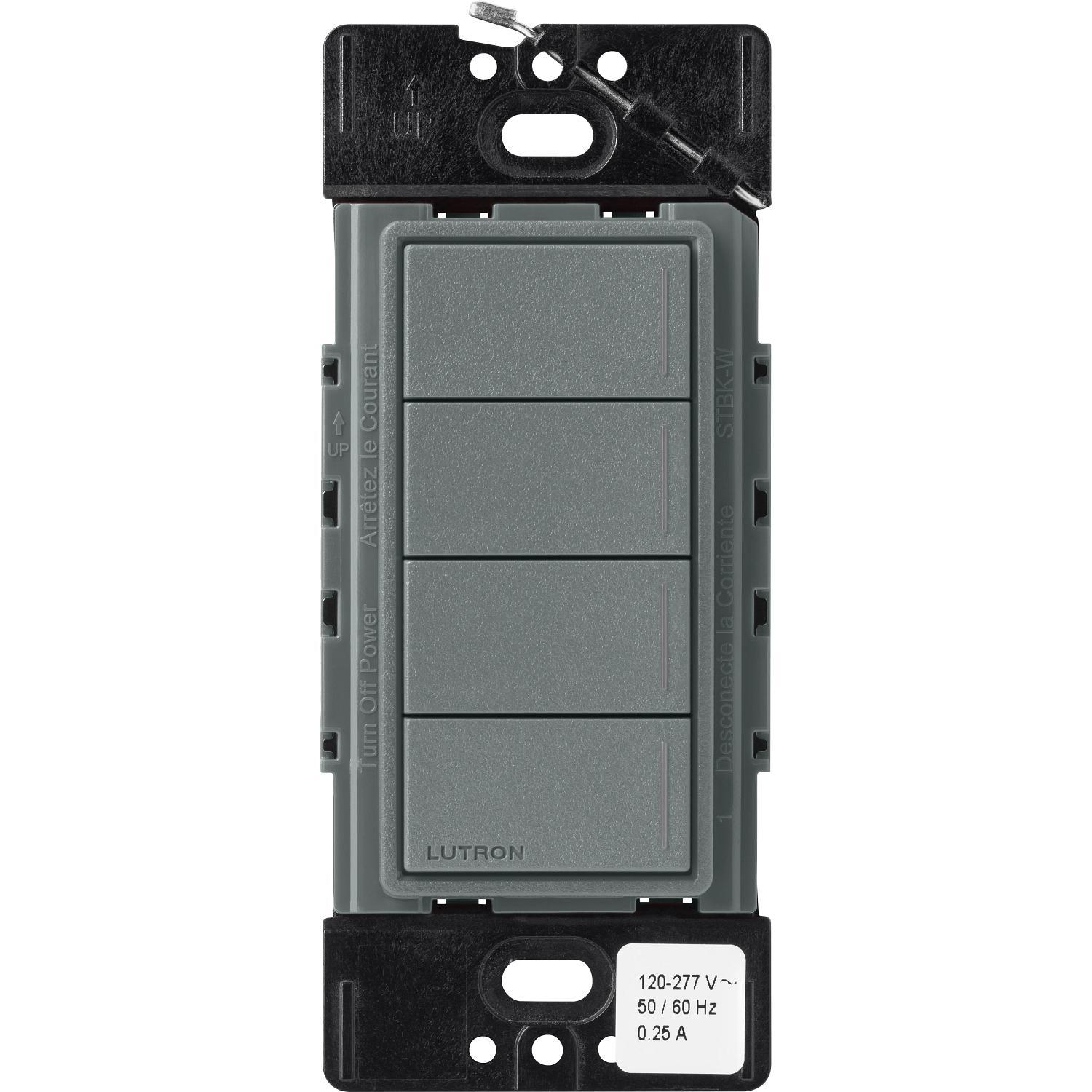 Lutron® RRST-HN4B-SL Wall Switch Stations