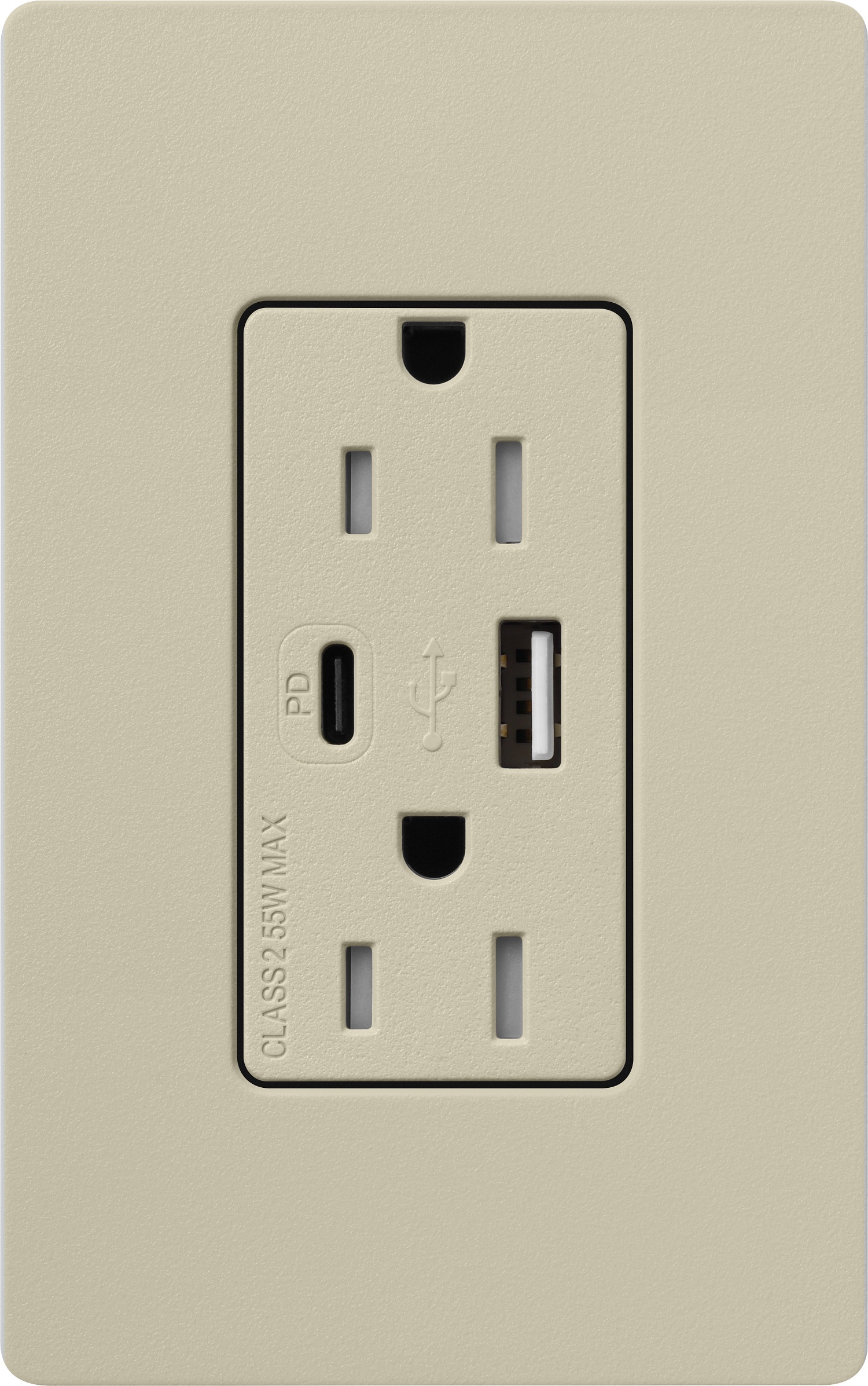 Lutron® SCR-15-ACTR-CY Receptacles & USB Ports