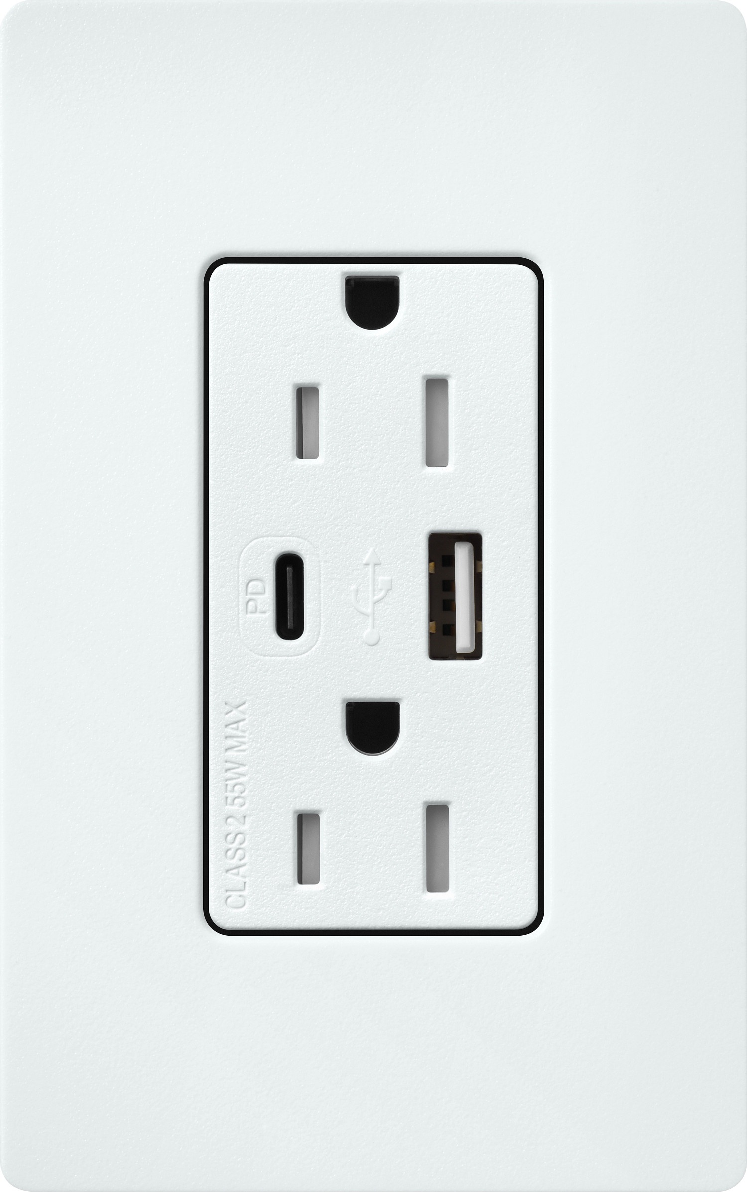 Lutron® SCR-15-ACTR-GL Receptacles & USB Ports