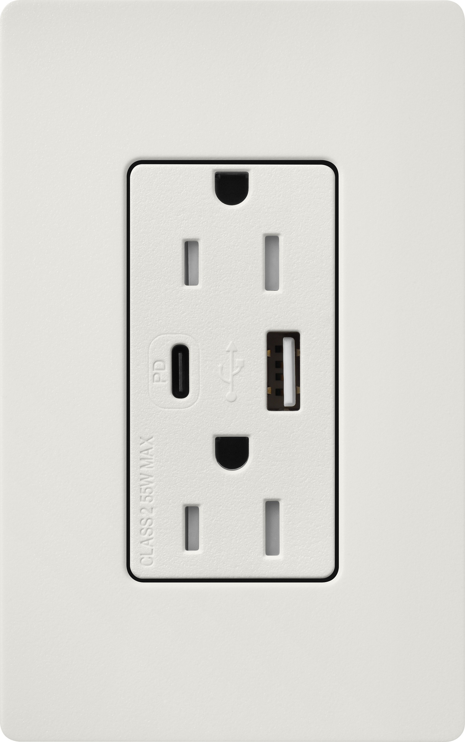 Lutron® SCR-15-ACTR-LG Receptacles & USB Ports