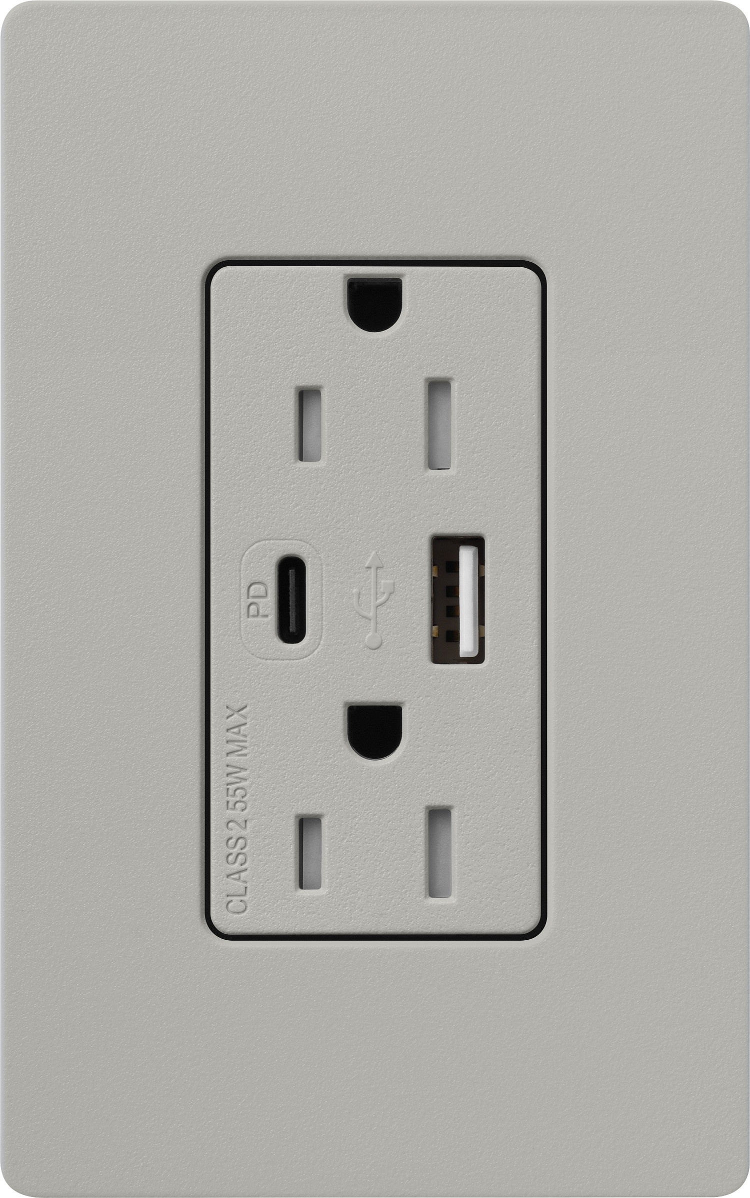 Lutron® SCR-15-ACTR-PB Receptacles & USB Ports