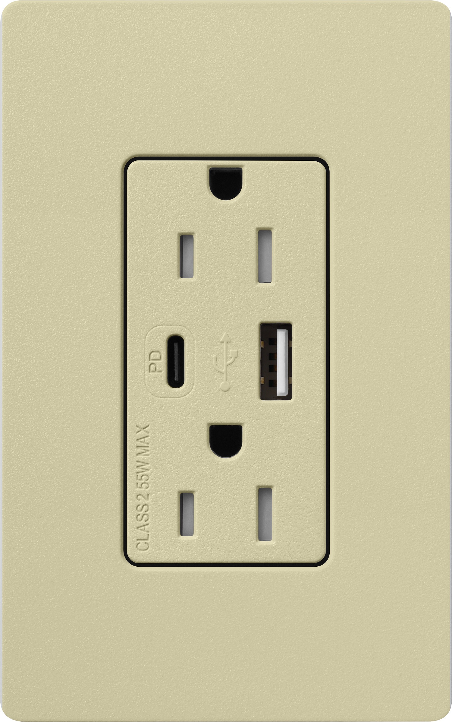 Lutron® SCR-15-ACTR-SA Receptacles & USB Ports