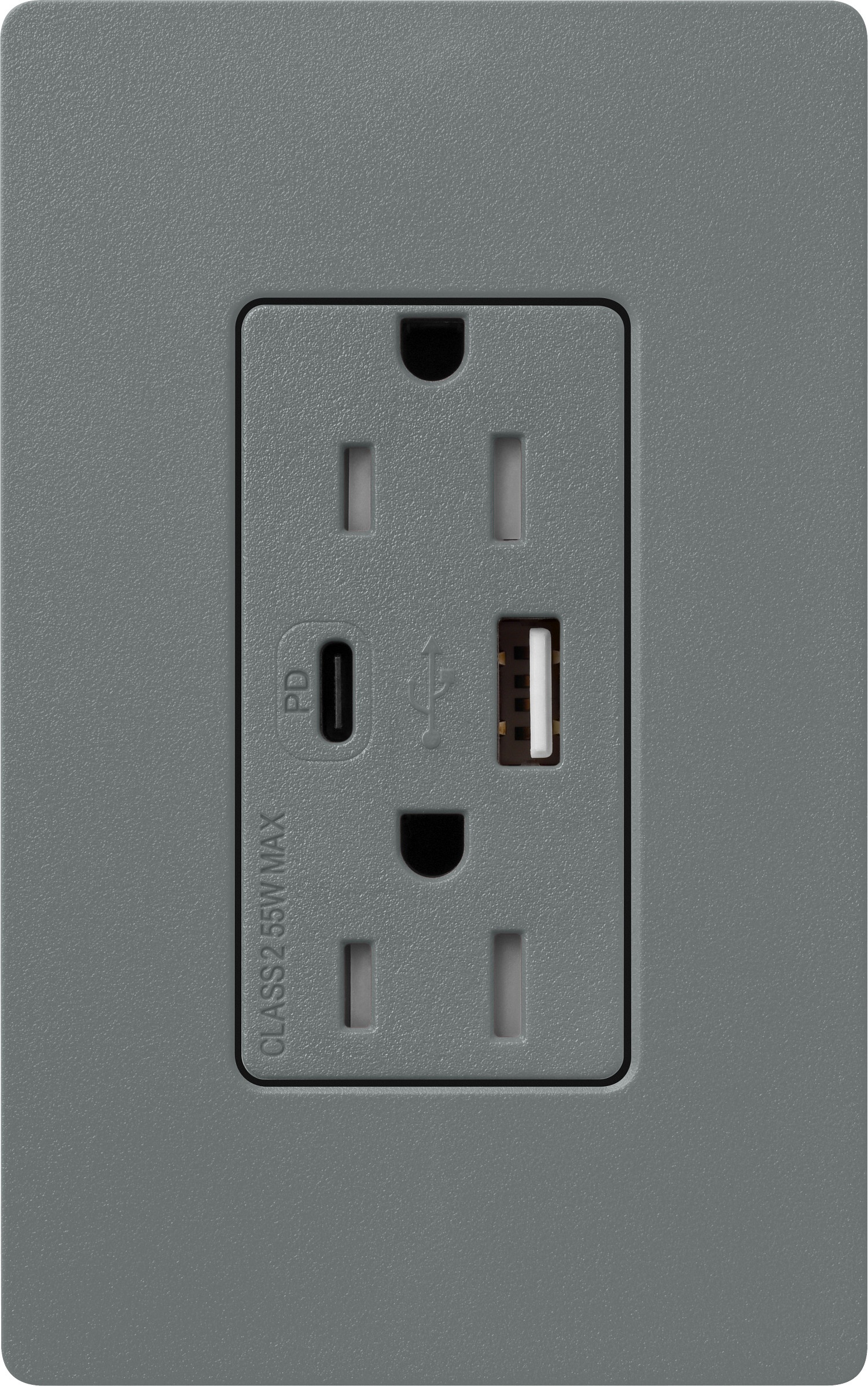 Lutron® SCR-15-ACTR-SL Receptacles & USB Ports