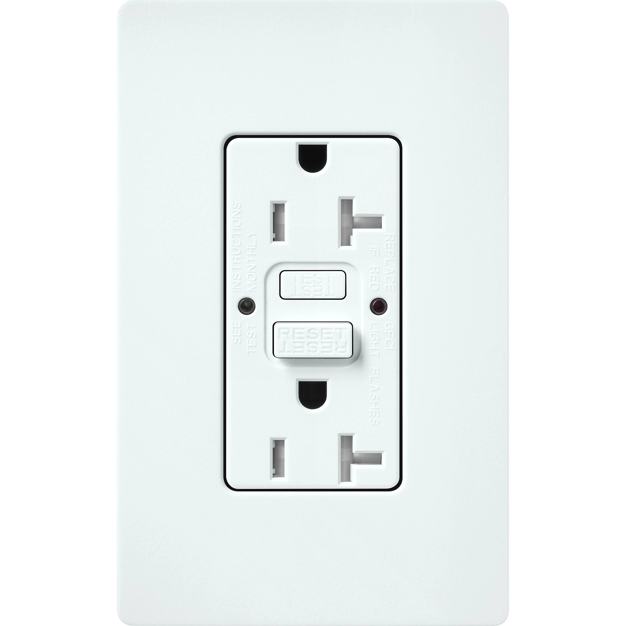 Lutron® SCR-20-GFST-GL GFCI Receptacles