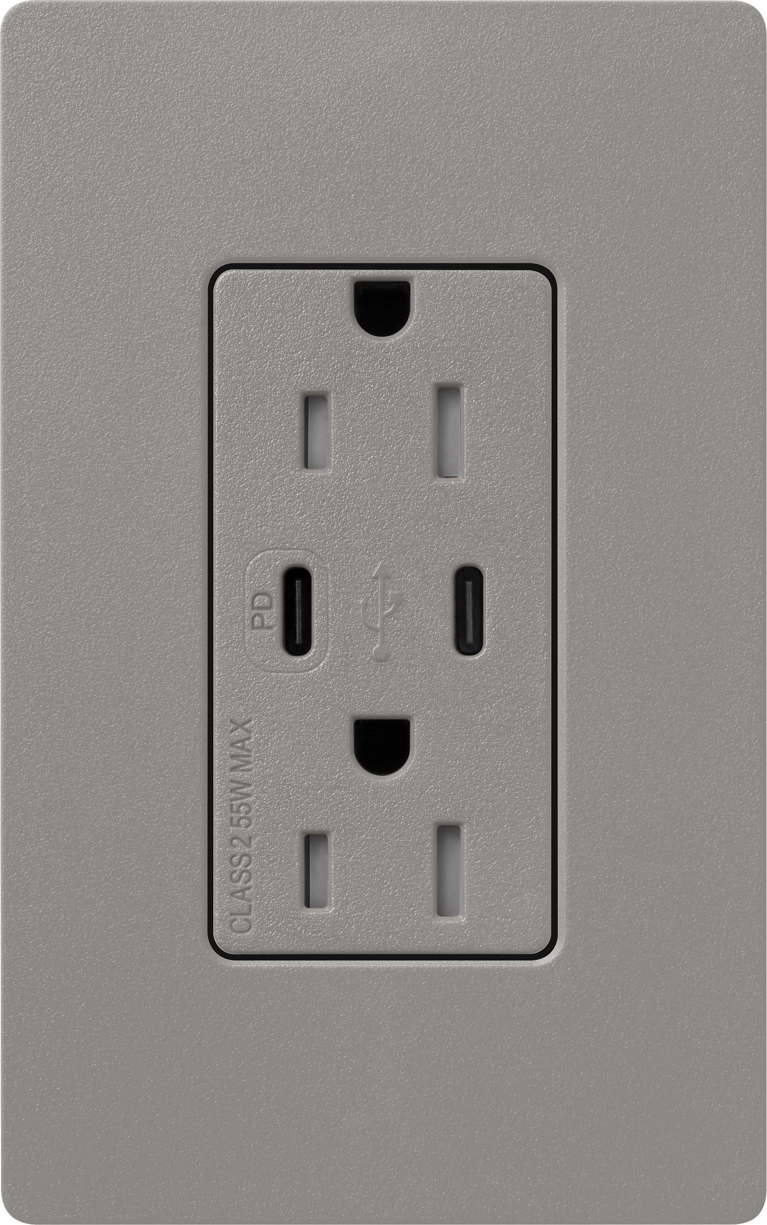 Lutron® SCR-15-CCTR-CS Straight Blade Receptacles