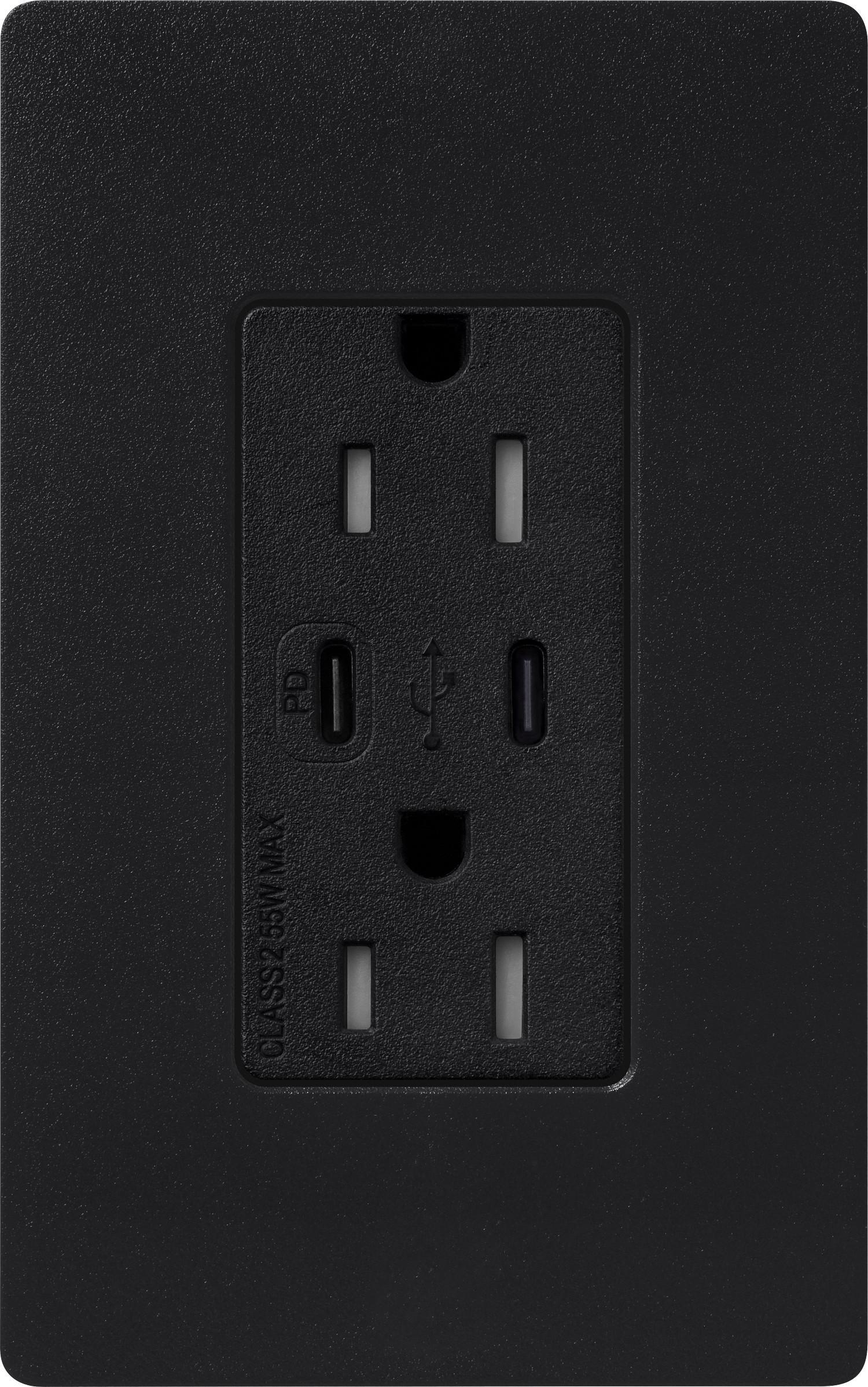 Lutron® SCR-15-CCTR-MN Straight Blade Receptacles