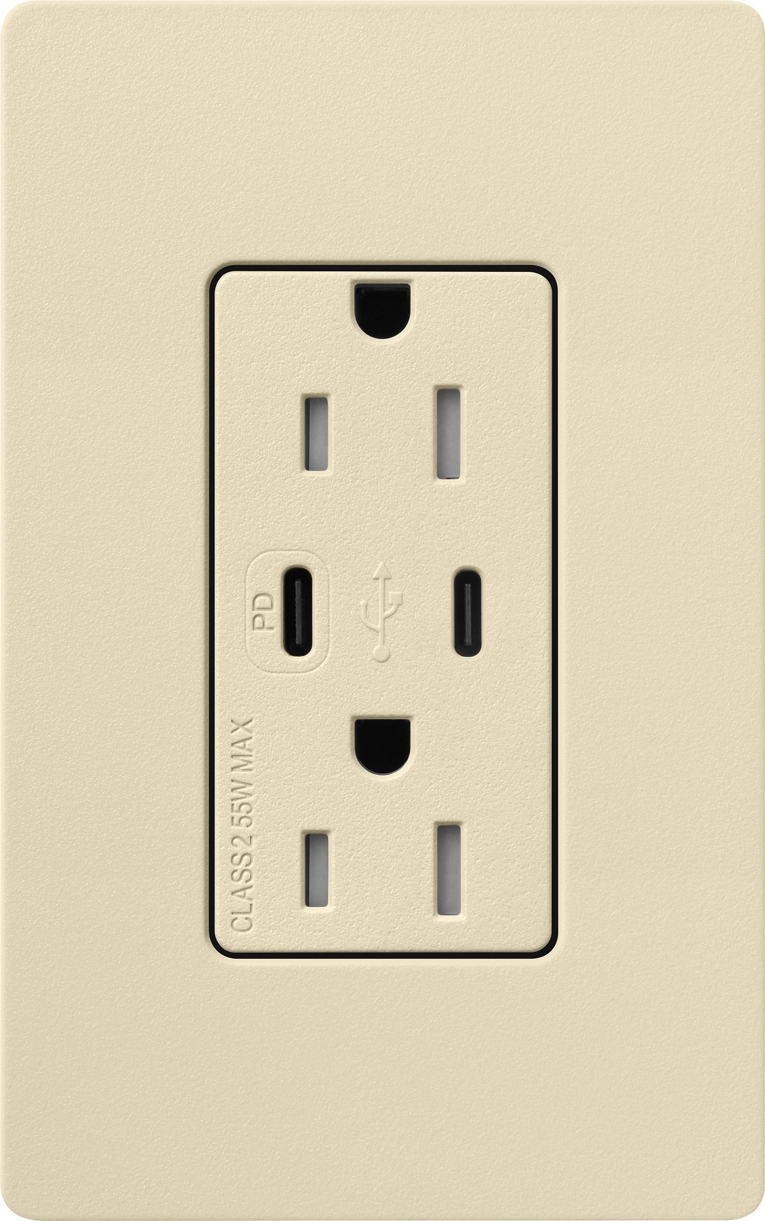 Lutron® SCR-15-CCTR-SD Straight Blade Receptacles