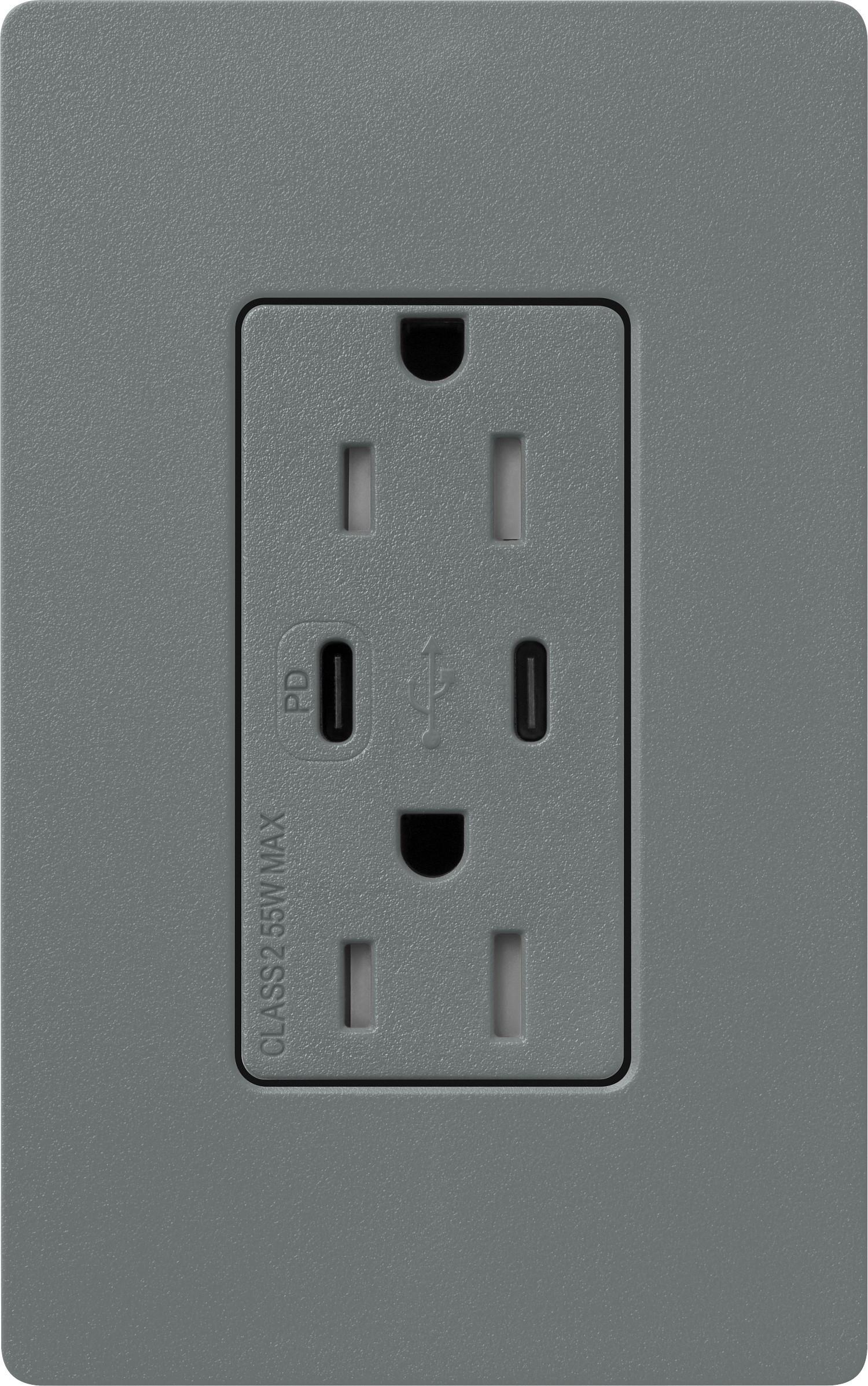 Lutron® SCR-15-CCTR-SL Straight Blade Receptacles
