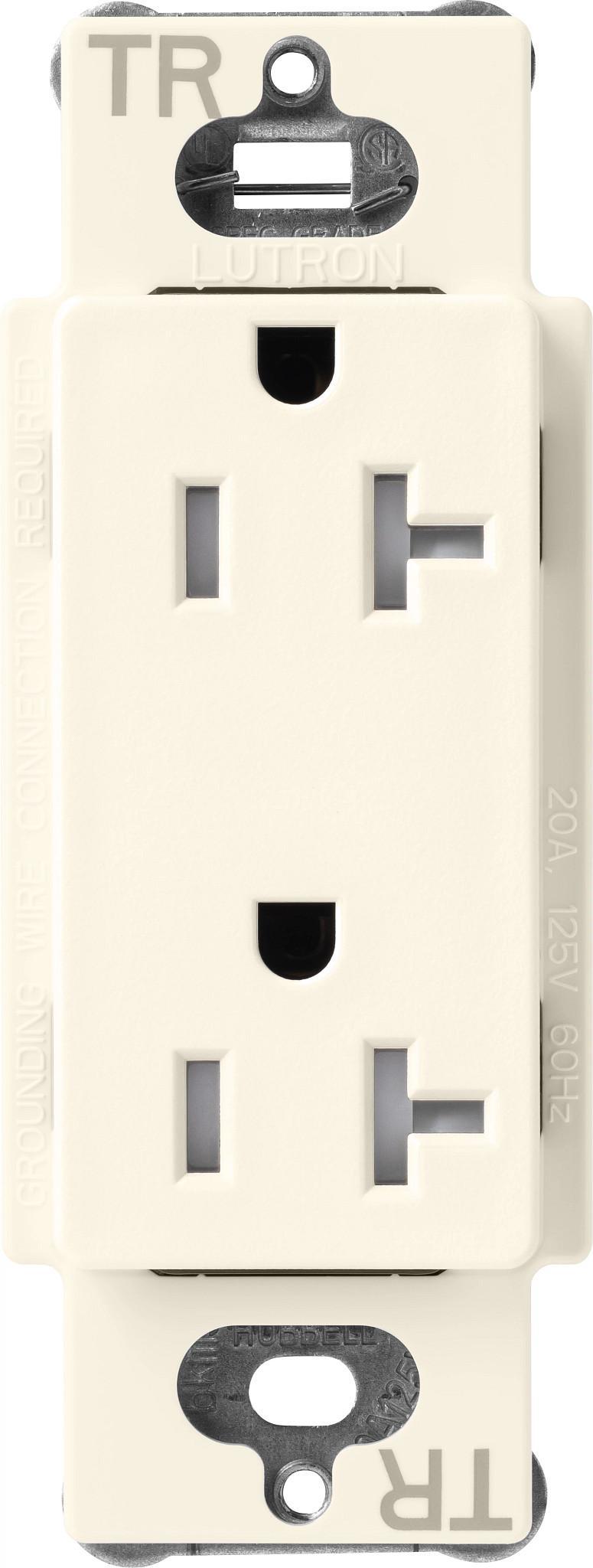 Lutron® SCRS-20-TR-BI Straight Blade Receptacles