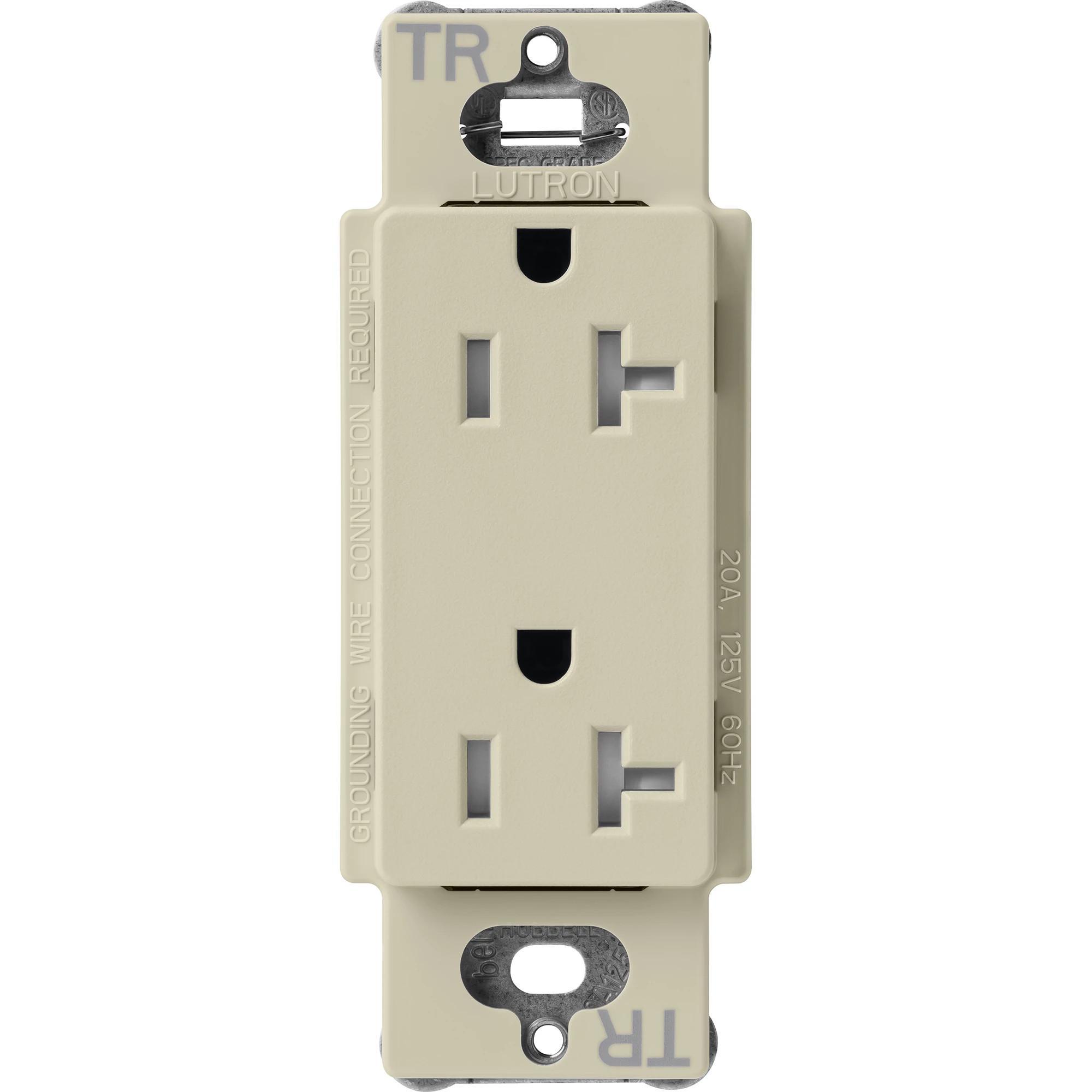 Lutron® SCRS-20-TR-CY Straight Blade Receptacles