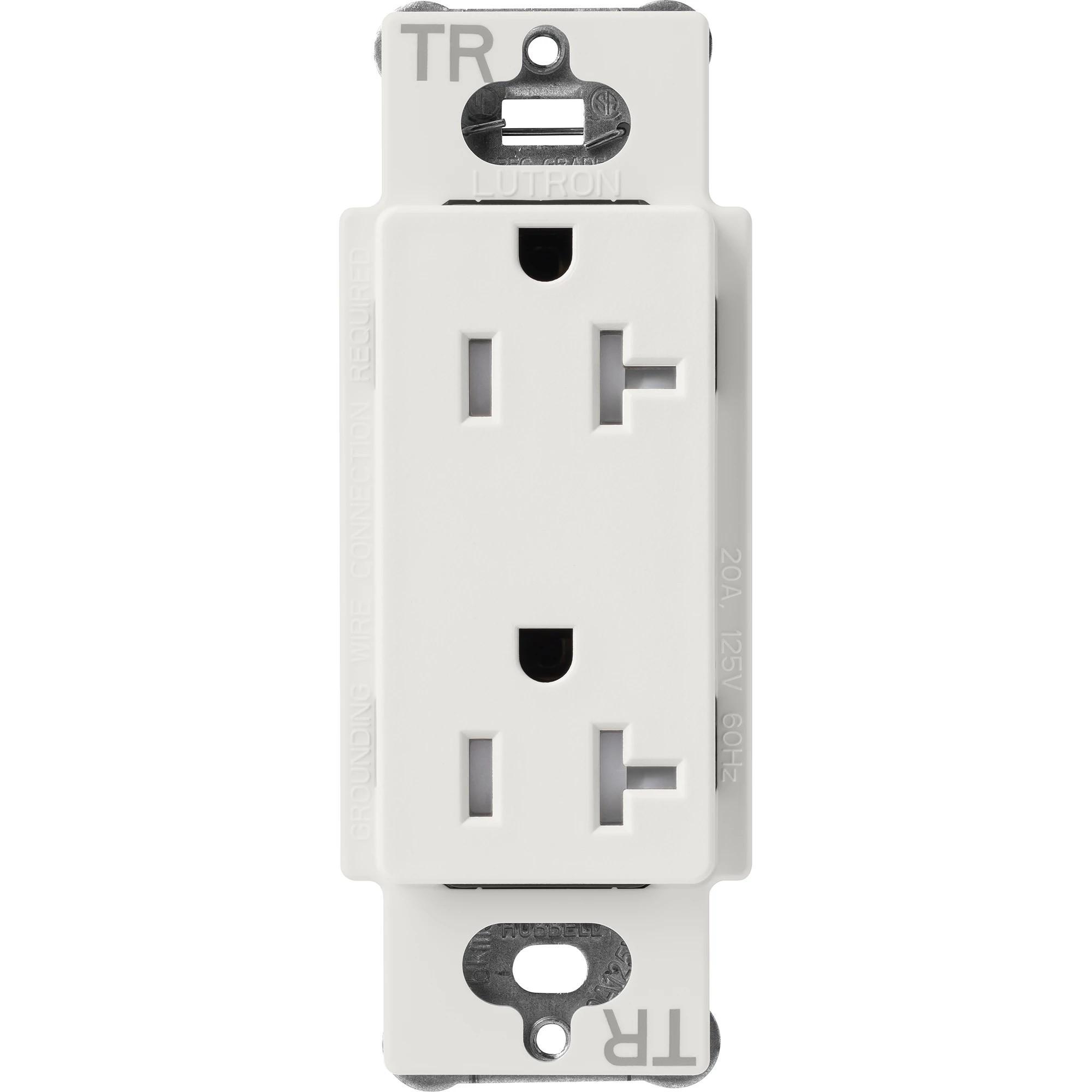 Lutron® SCRS-20-TR-LG Straight Blade Receptacles