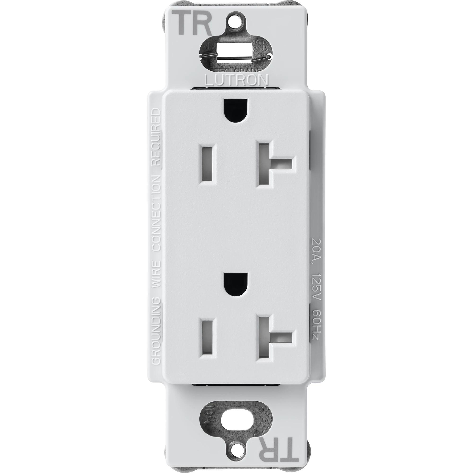 Lutron® SCRS-20-TR-MI Straight Blade Receptacles