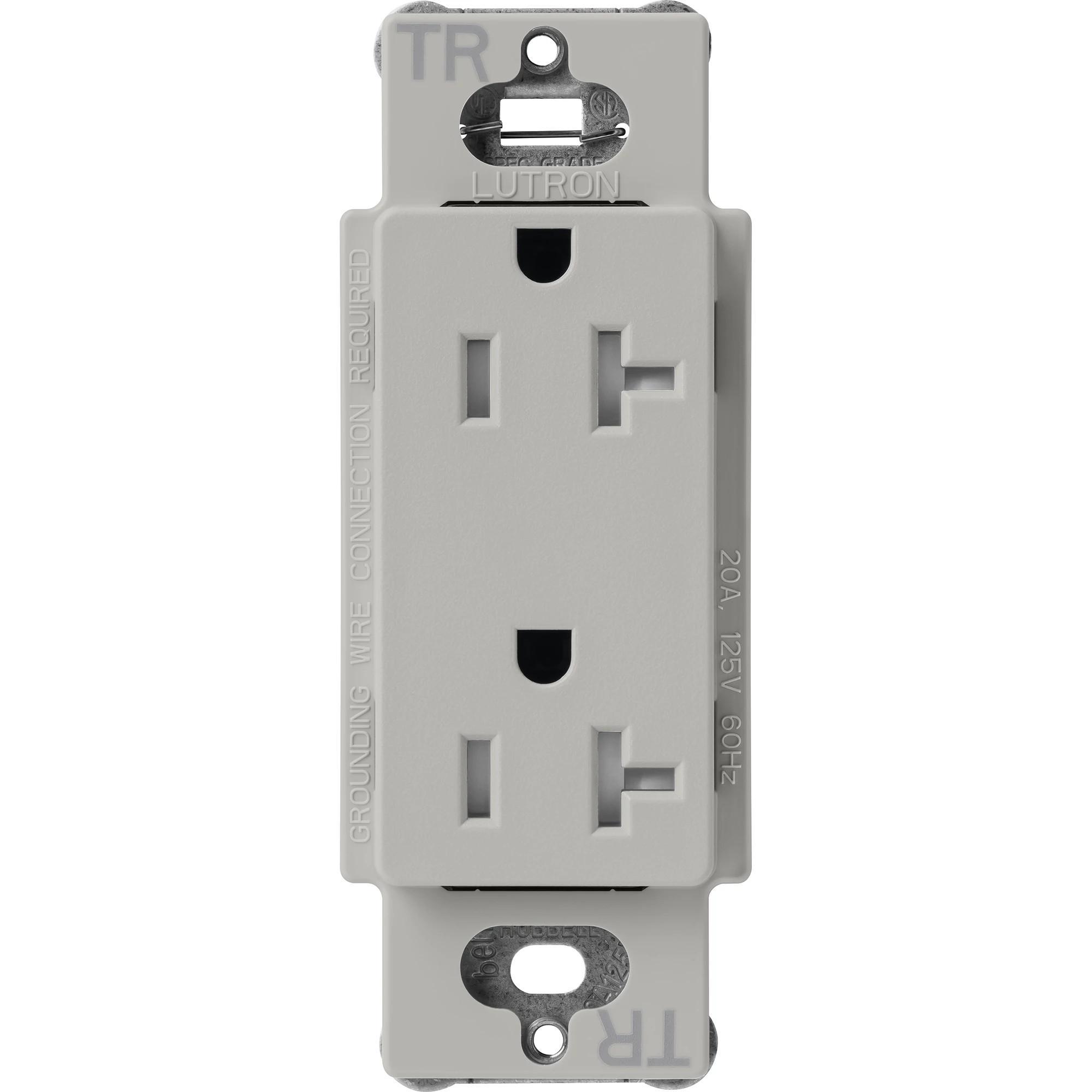 Lutron® SCRS-20-TR-PB Straight Blade Receptacles