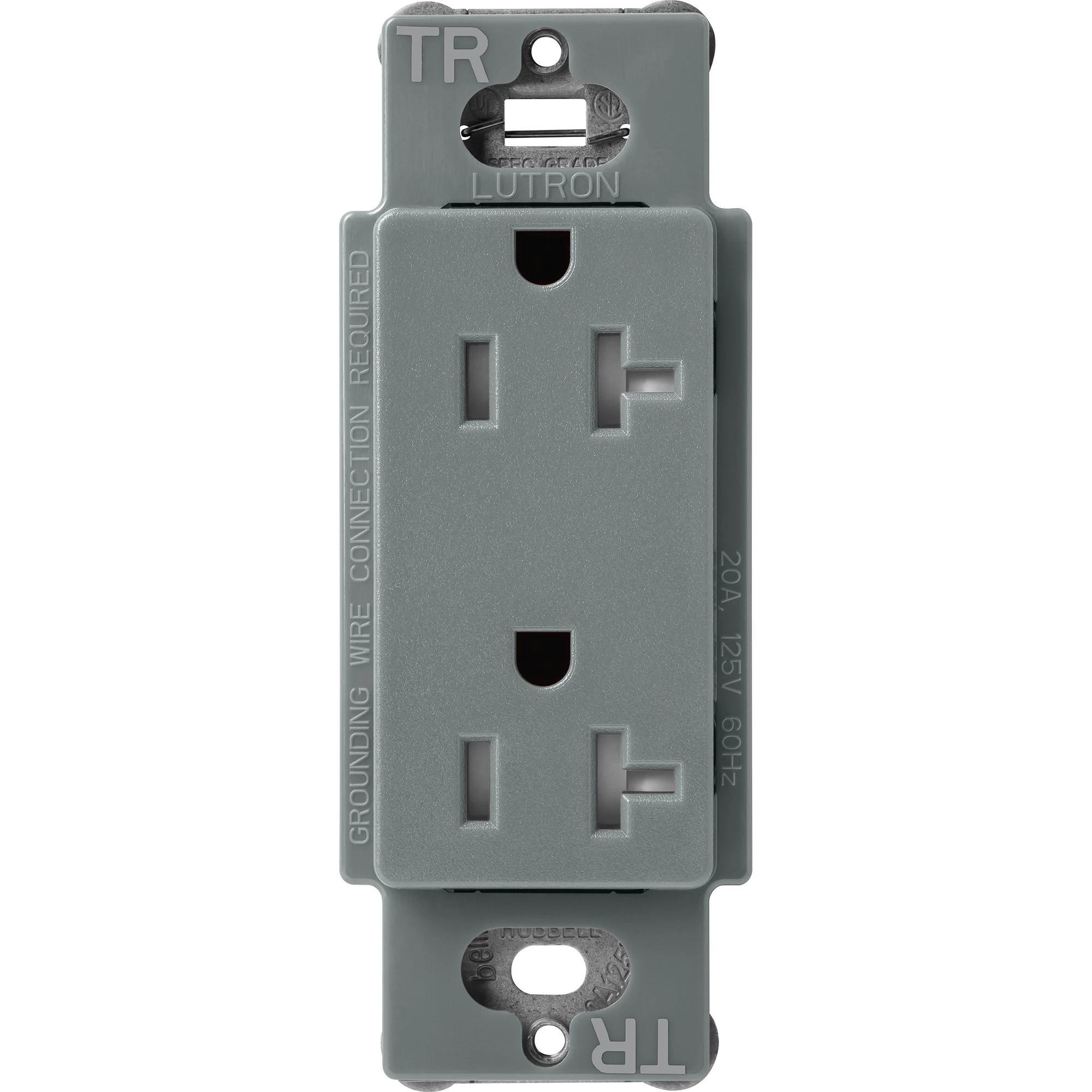 Lutron® SCRS-20-TR-SL Straight Blade Receptacles