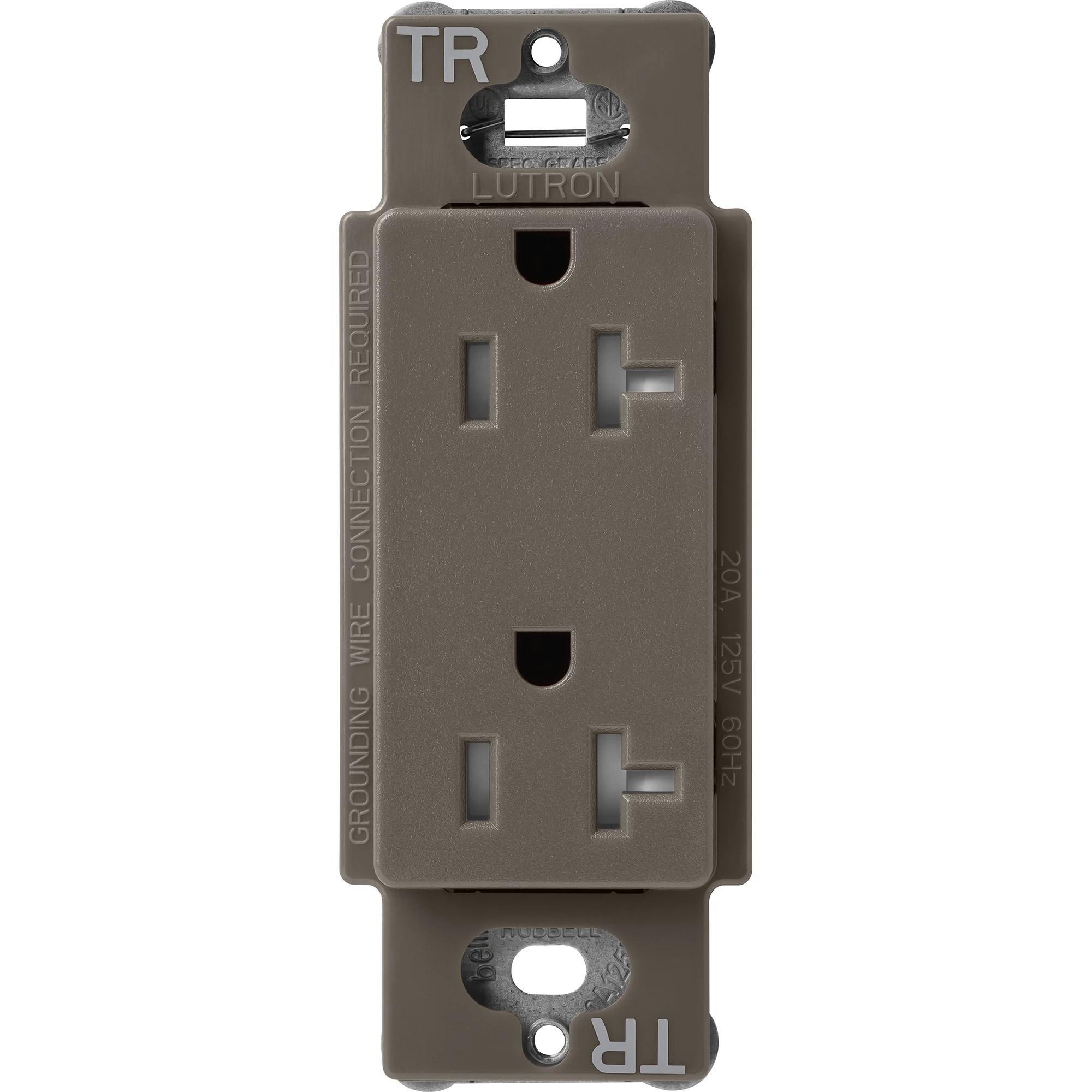 Lutron® SCRS-20-TR-TF Straight Blade Receptacles