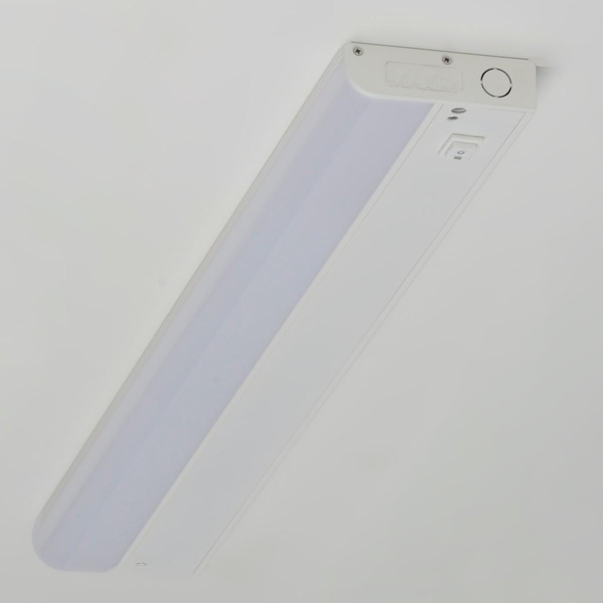 Maxim® 89853WT CounterMax MX-L-120-1K Under Cabinet Semi Flush Mount, 120 V